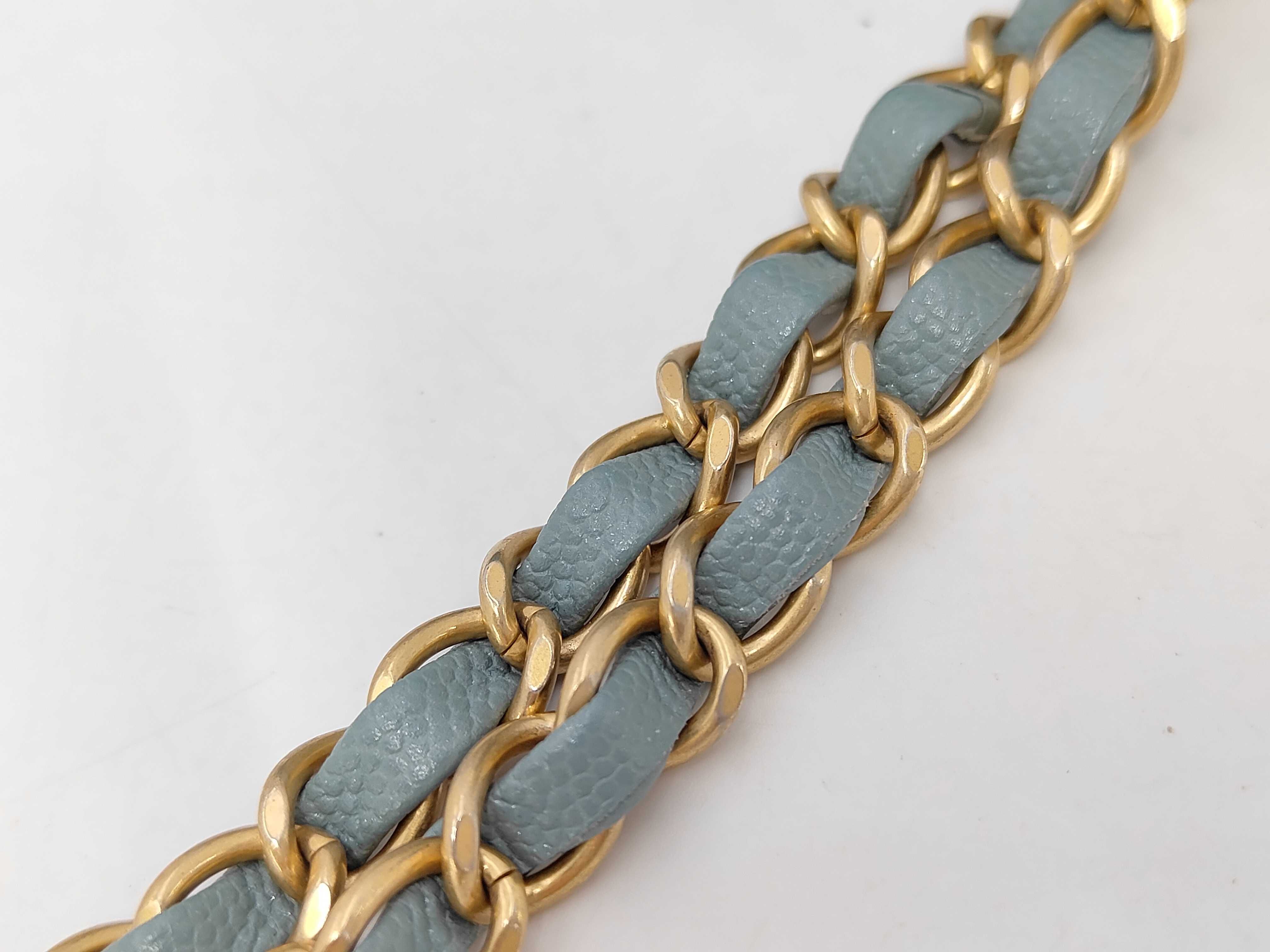 CF Medium Caviaskin Blue Shimmer Gold Hardware No. 25 Shoulder Bag — view 6