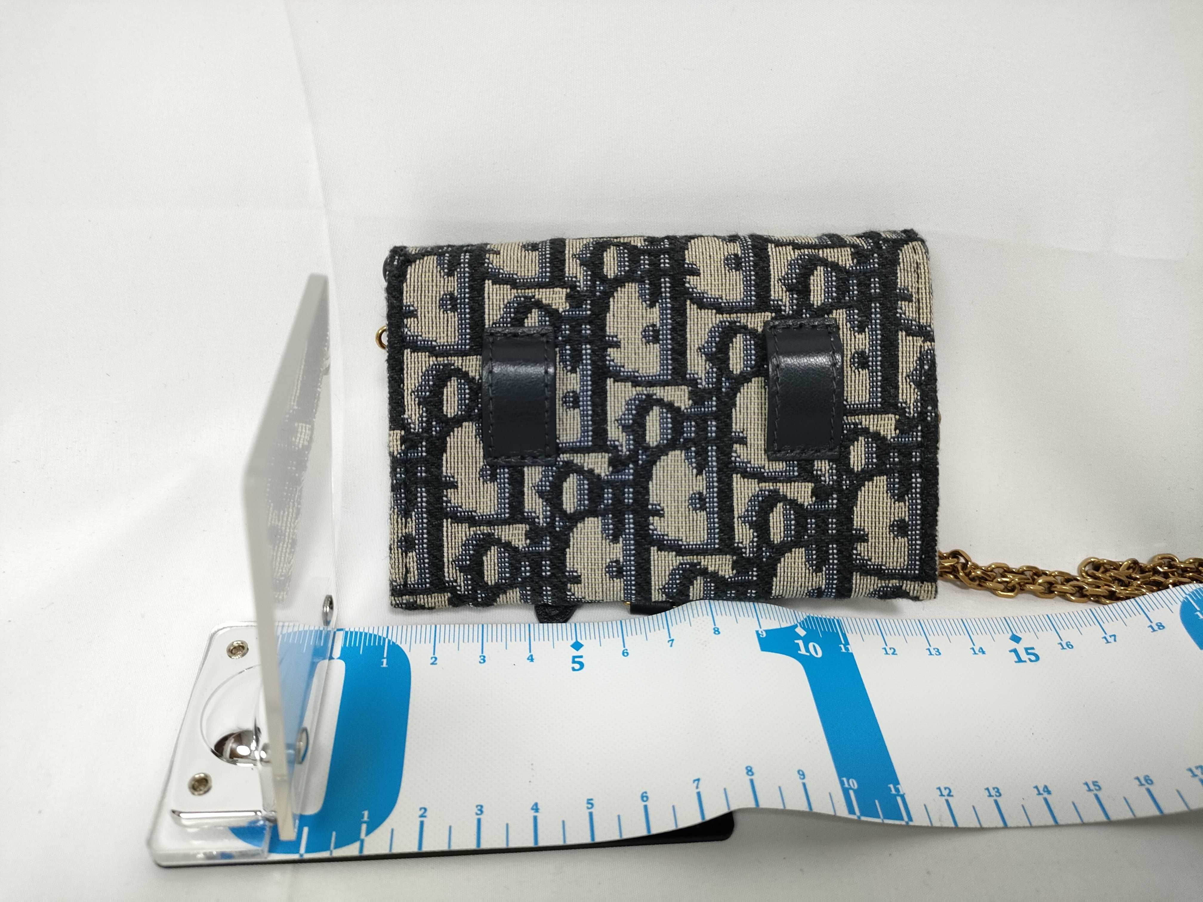 Oblique Saddle Nano Chain Pouch Bag — view 2