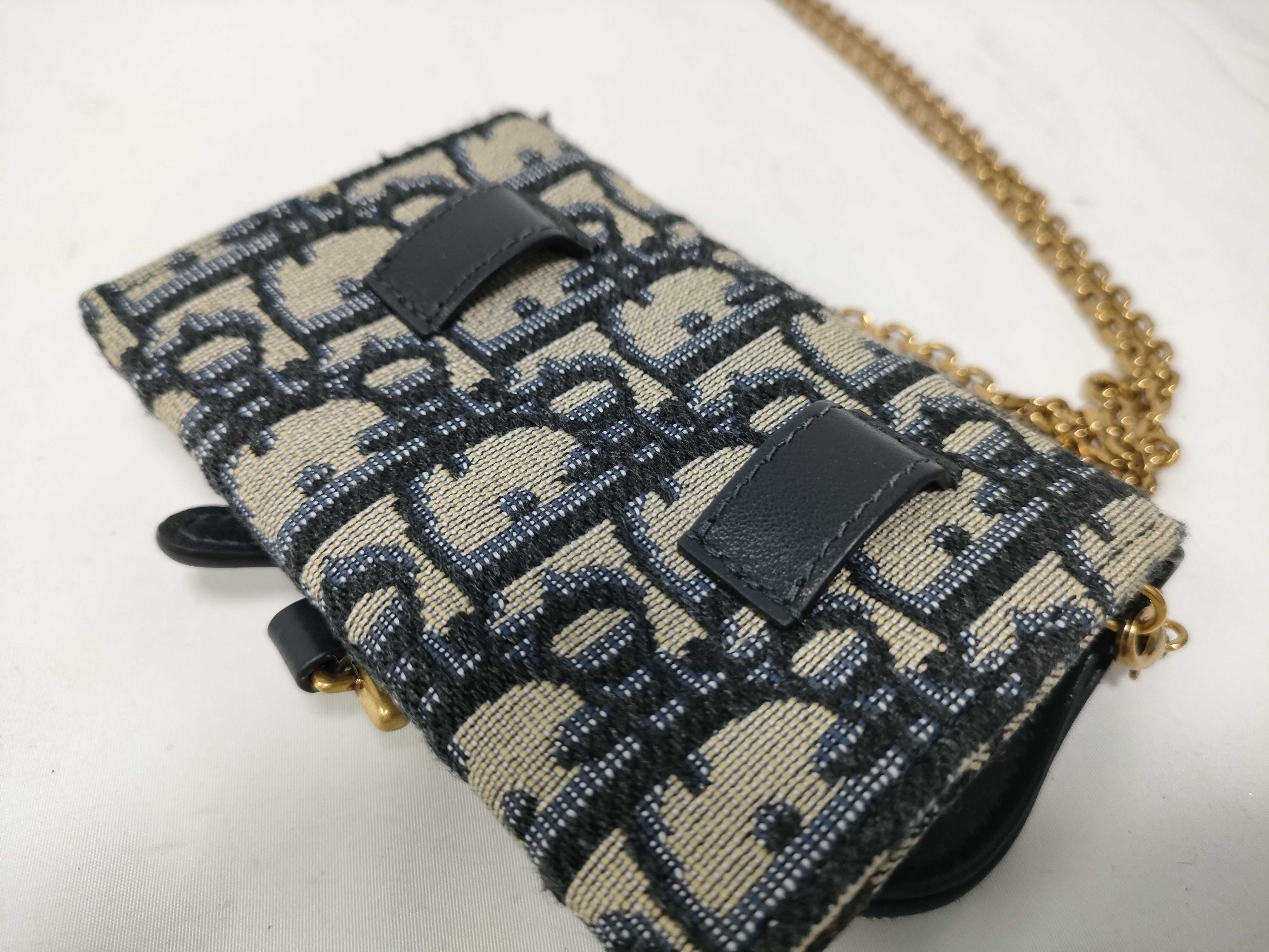 Oblique Saddle Nano Chain Pouch Bag — view 5