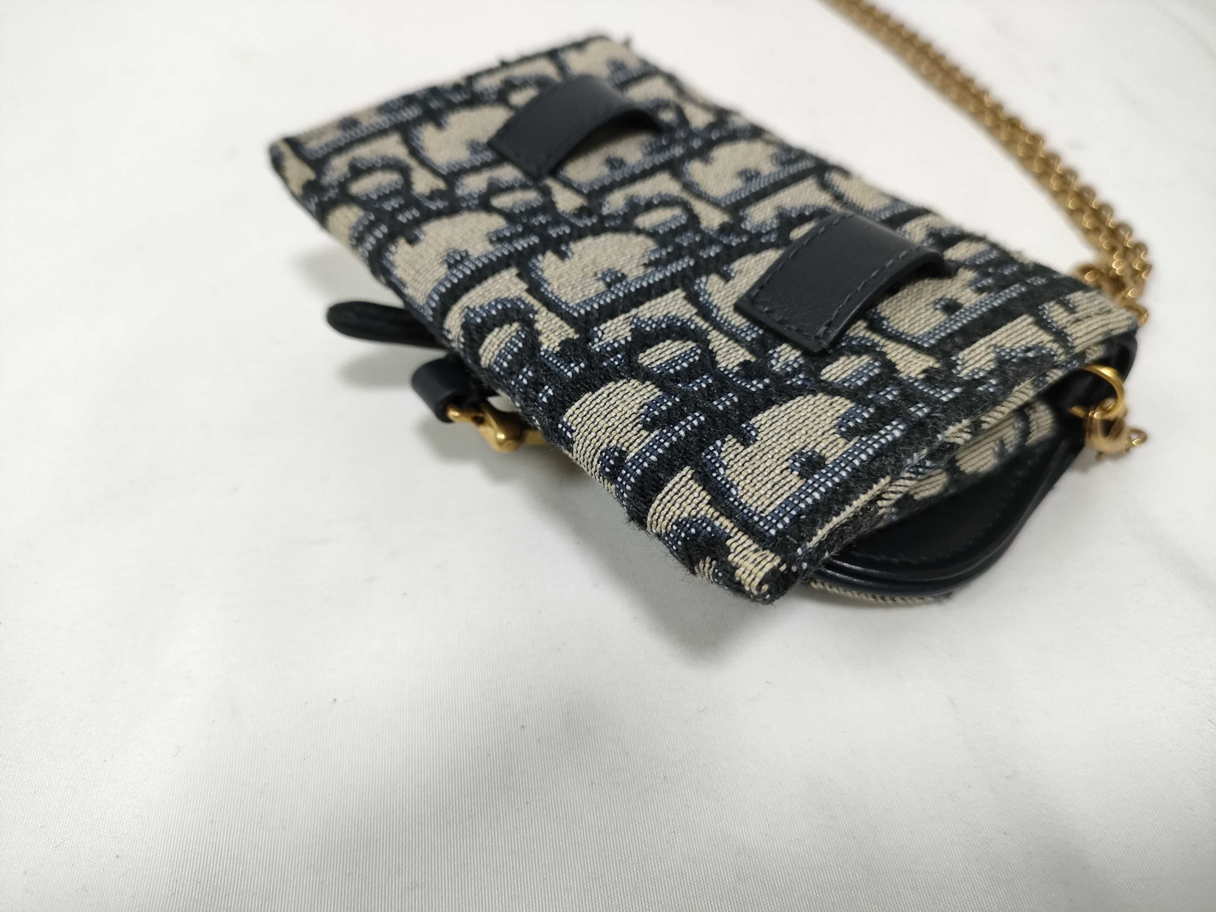 Oblique Saddle Nano Chain Pouch Bag — view 6