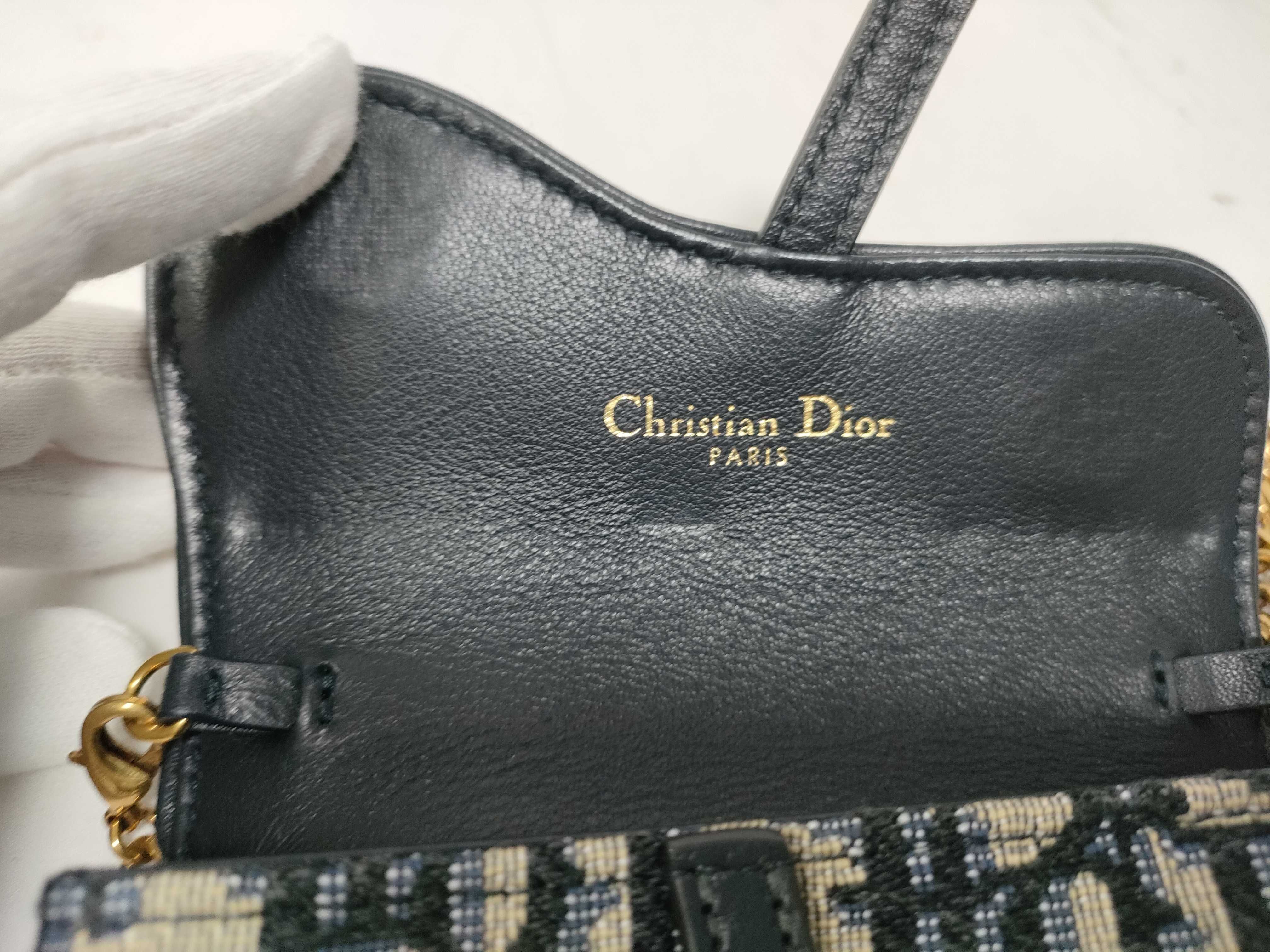 Oblique Saddle Nano Chain Pouch Bag — view 10