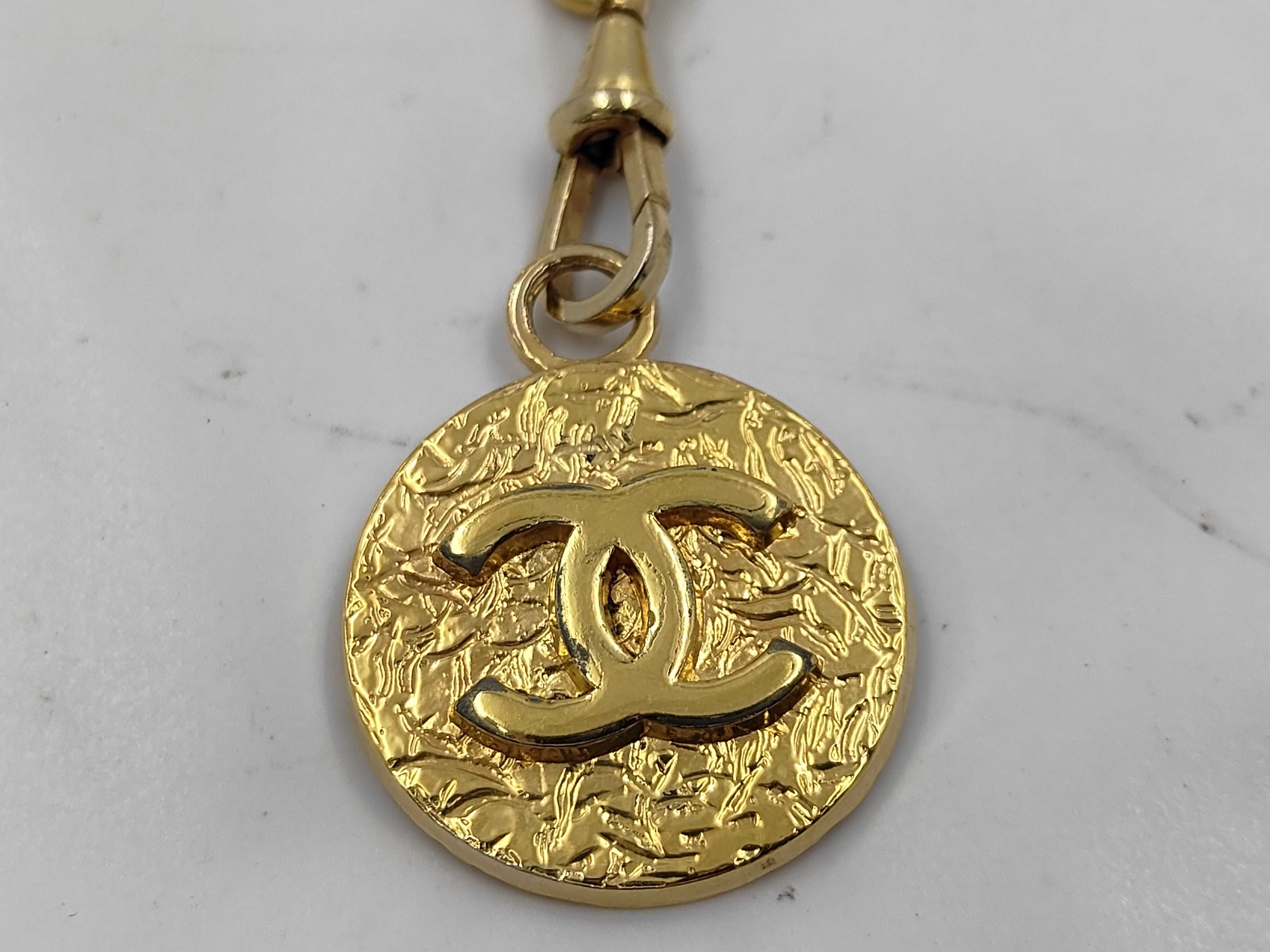 Coin Motif Chain Belt with Engraving — view 2