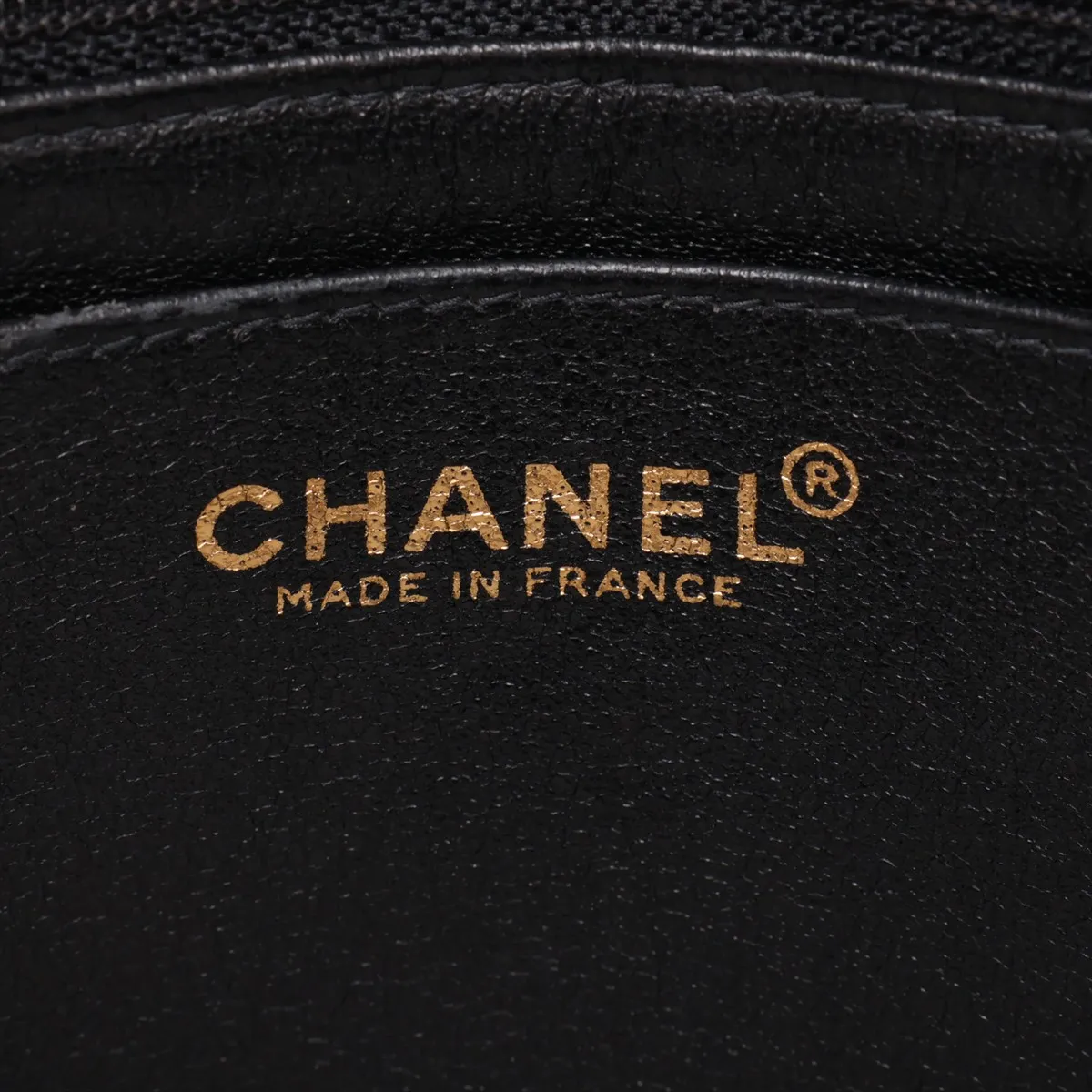 Chocolate Bar Lambskin Chain Shoulder Bag, Black with Gold Hardware, Item No. 7503942 (Serial No. 7) — view 9