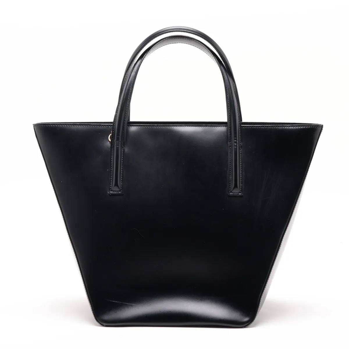 Panthère Leather 2-Way Handbag, Black — view 2
