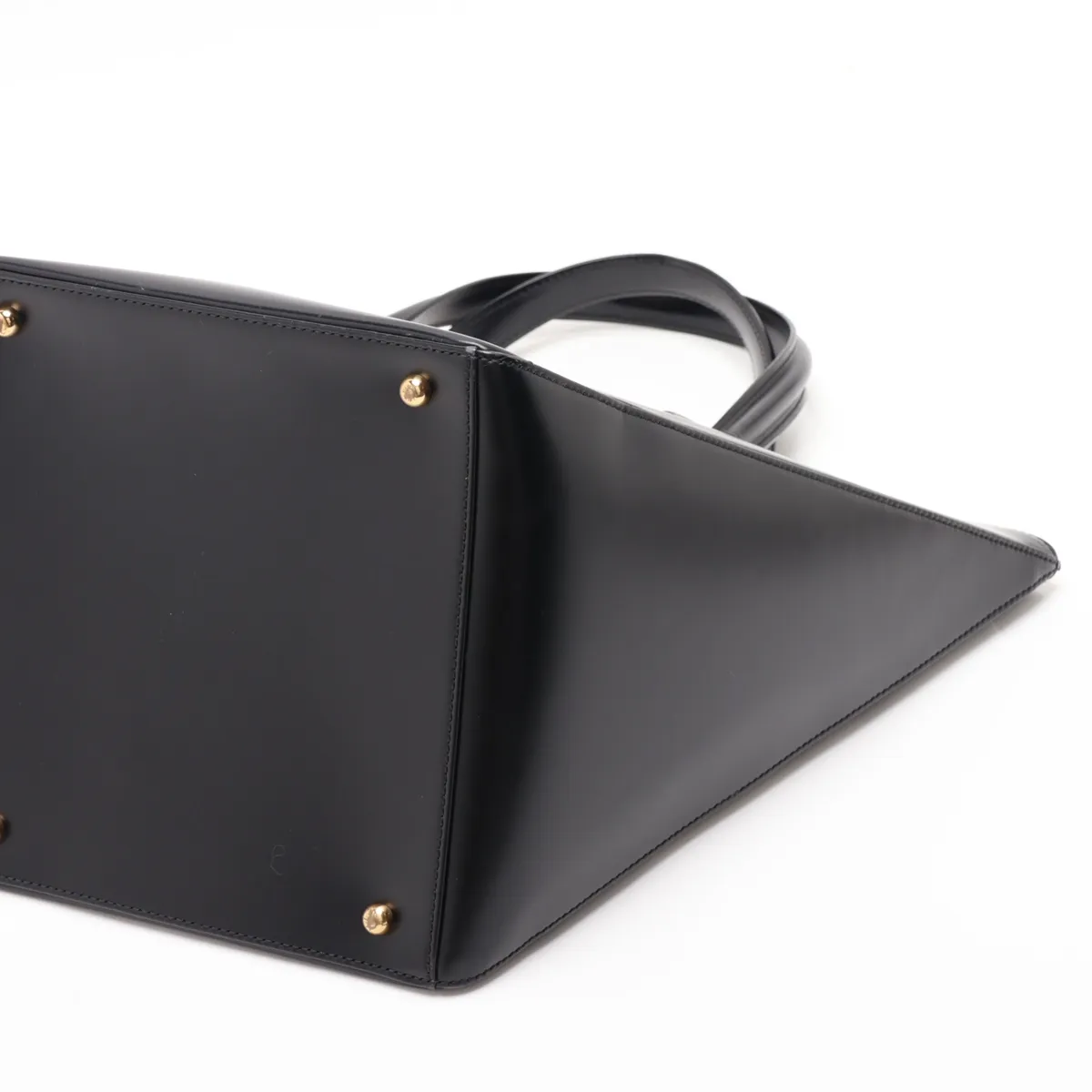 Panthère Leather 2-Way Handbag, Black — view 3