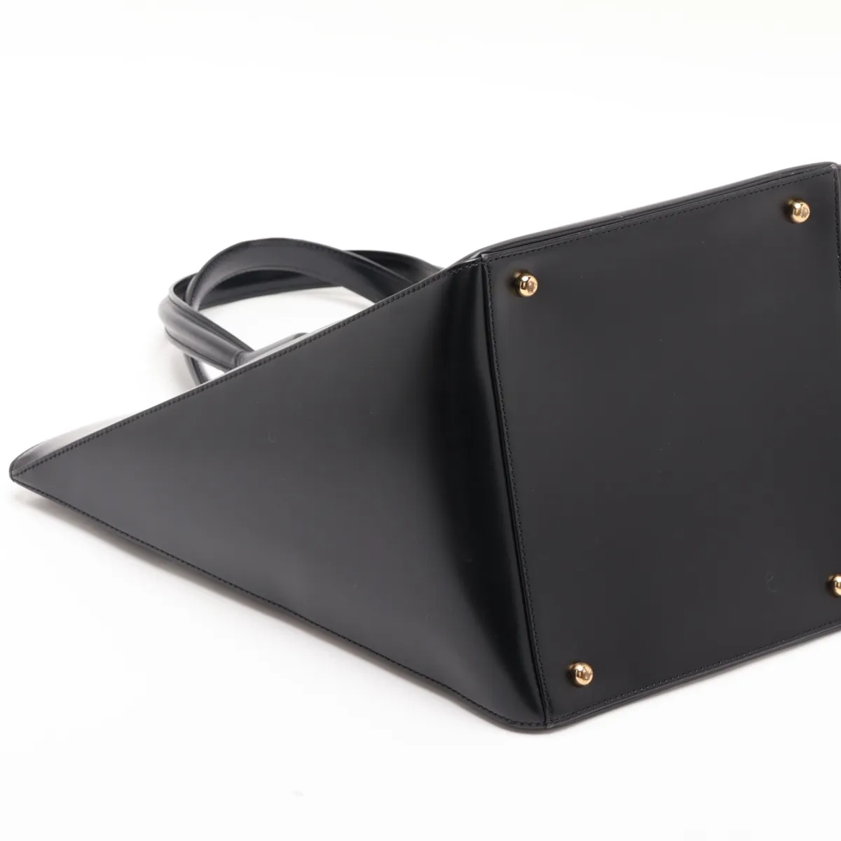 Panthère Leather 2-Way Handbag, Black — view 4