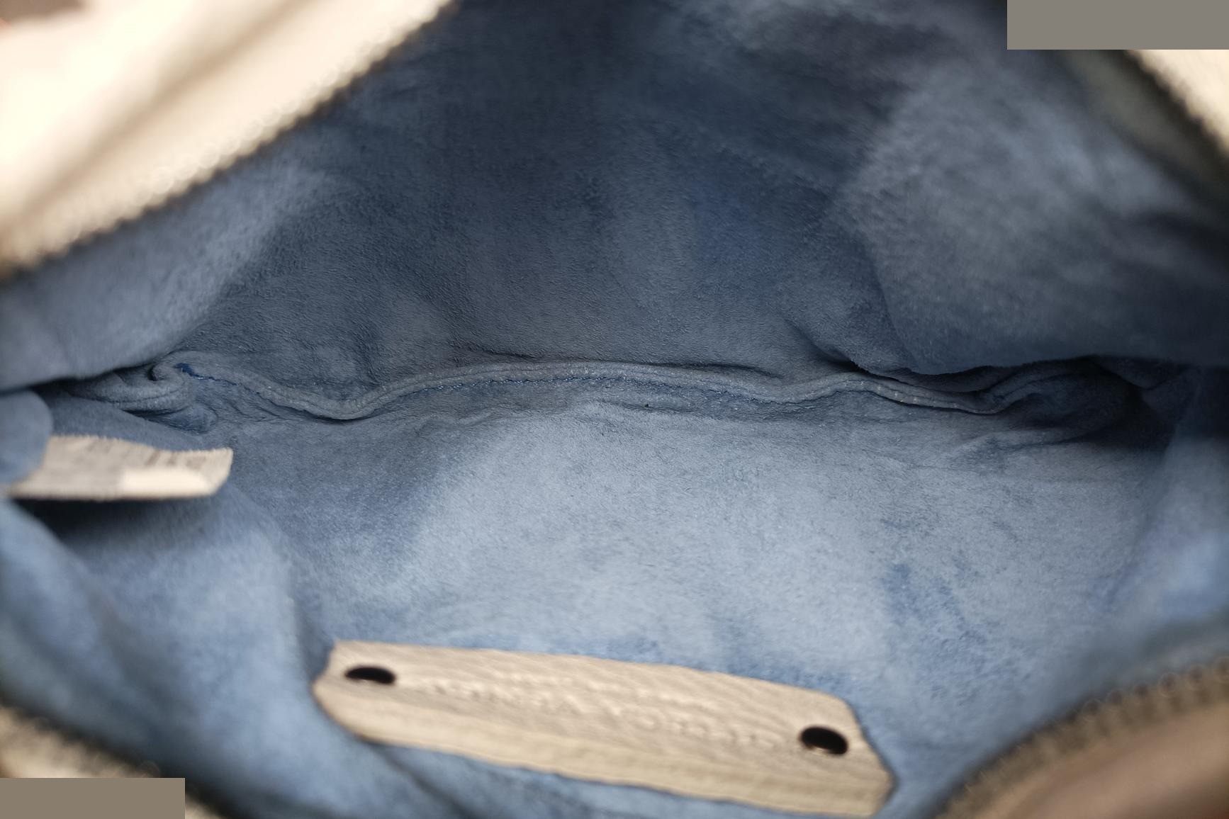 Mini Dune Veneta Hobo Leather Grey — view 6