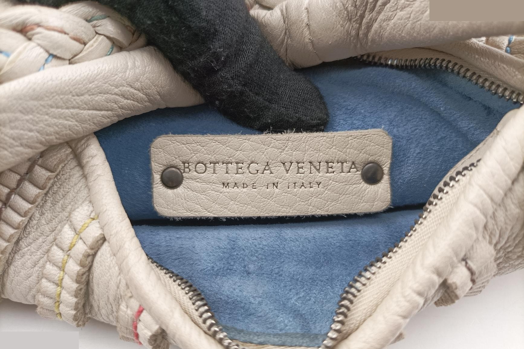Mini Dune Veneta Hobo Leather Grey — view 7
