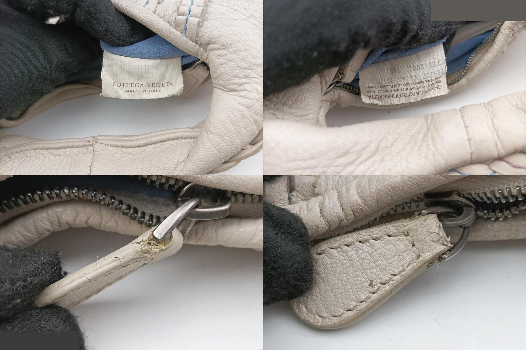 Mini Dune Veneta Hobo Leather Grey — view 8
