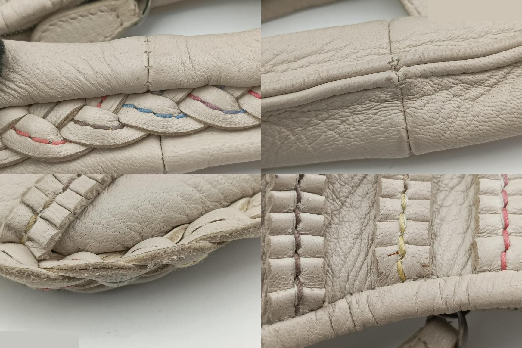 Mini Dune Veneta Hobo Leather Grey — view 9