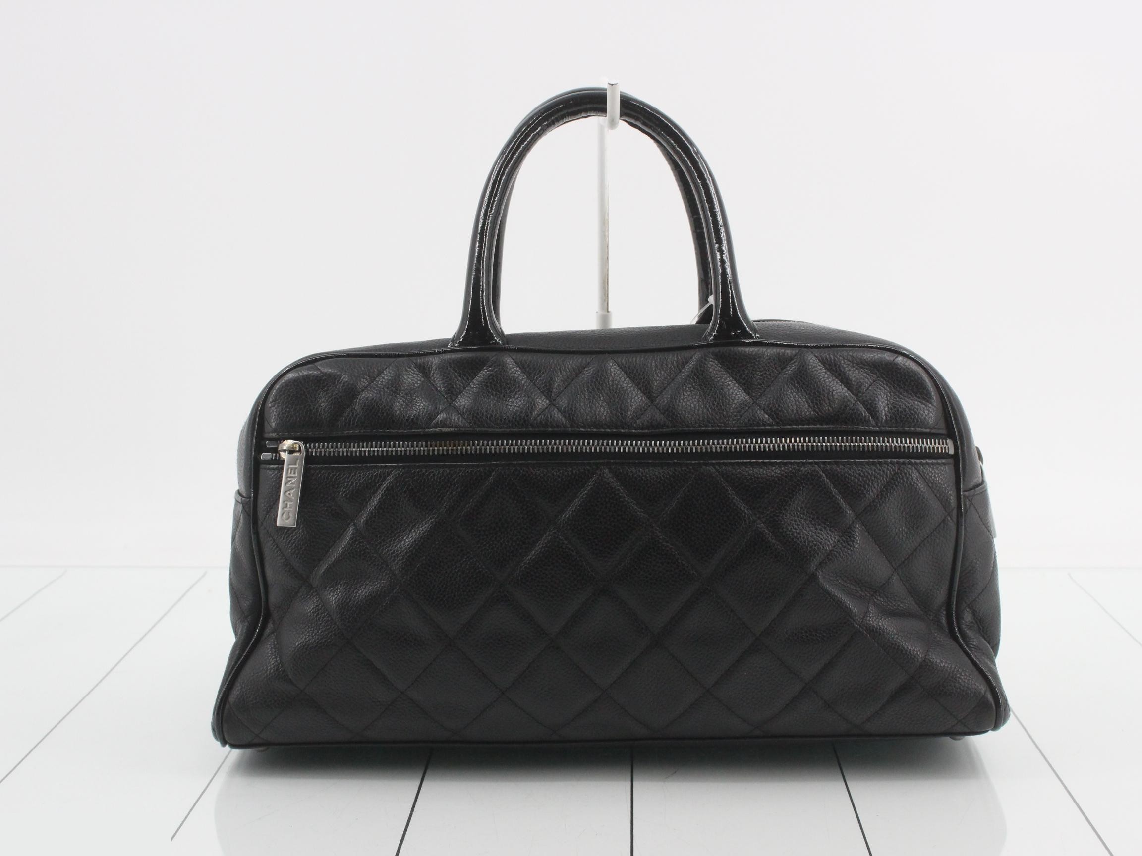 logo caviar leather Boston bag — view 2