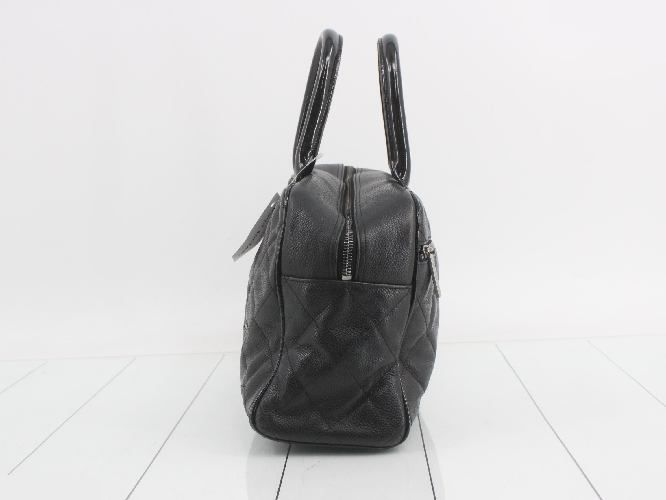 logo caviar leather Boston bag — view 3