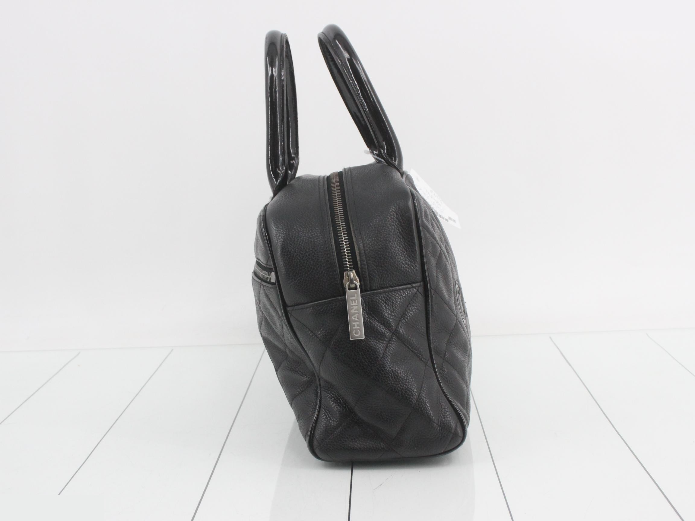 logo caviar leather Boston bag — view 4