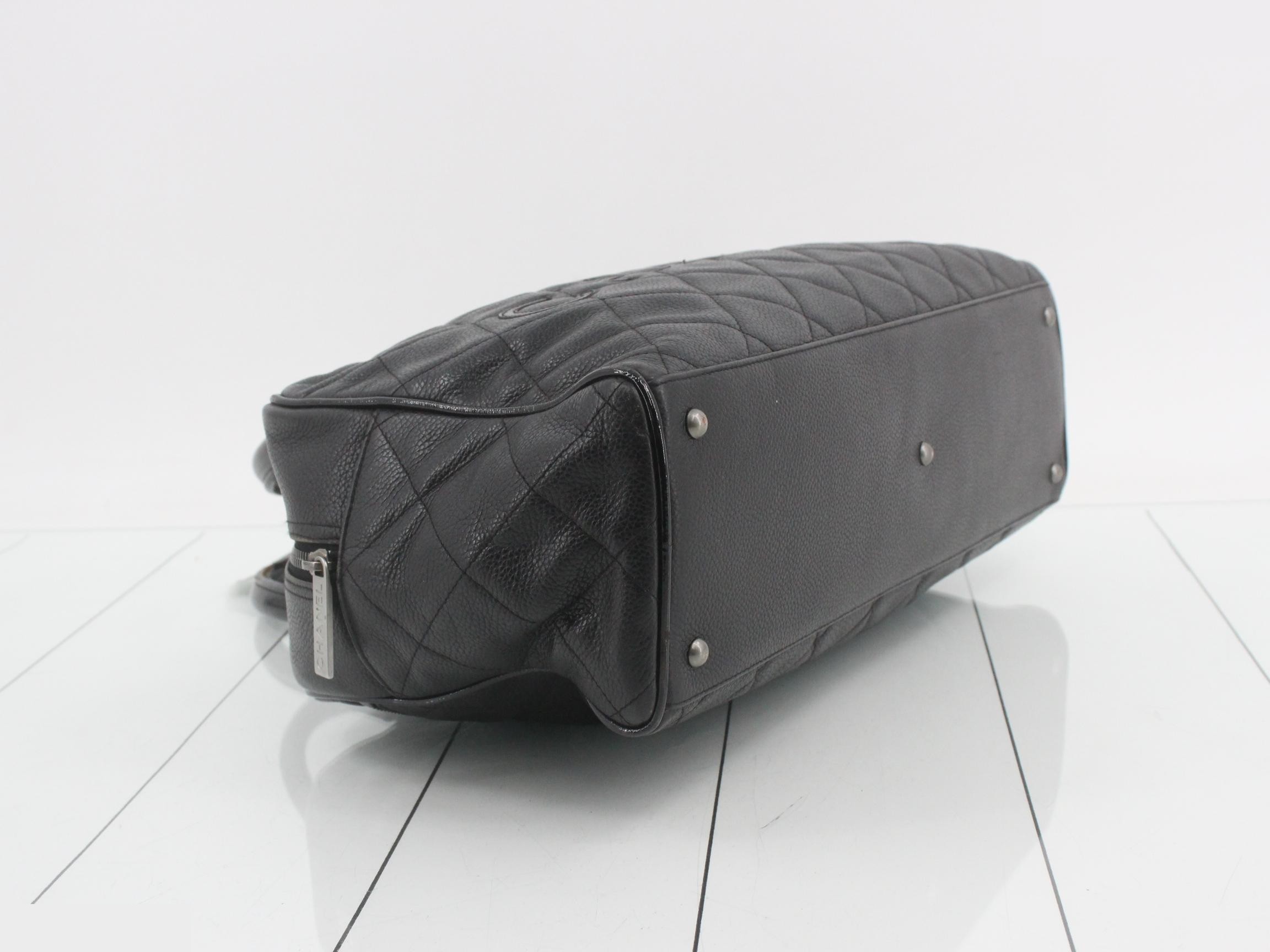 logo caviar leather Boston bag — view 5
