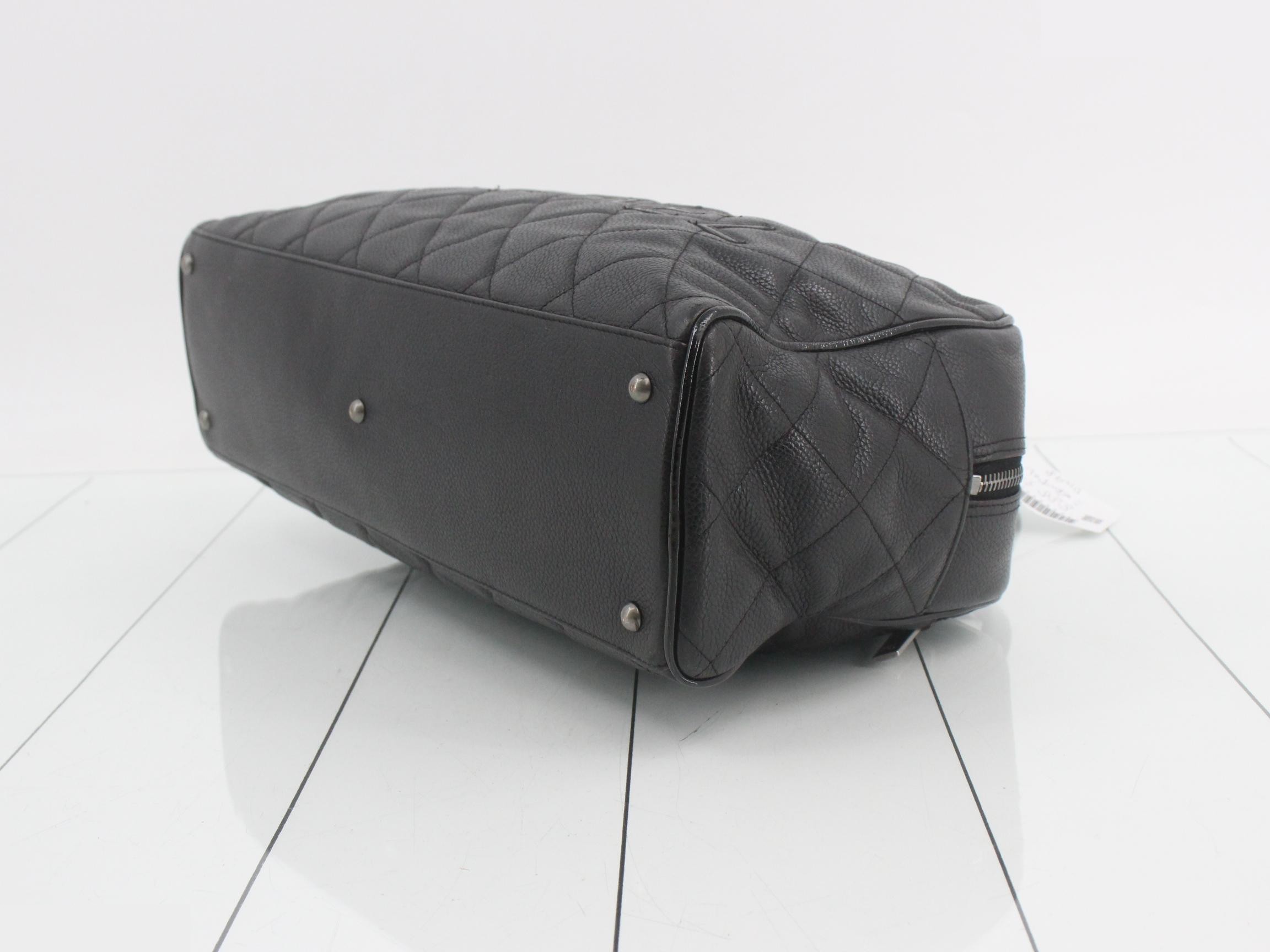 logo caviar leather Boston bag — view 6