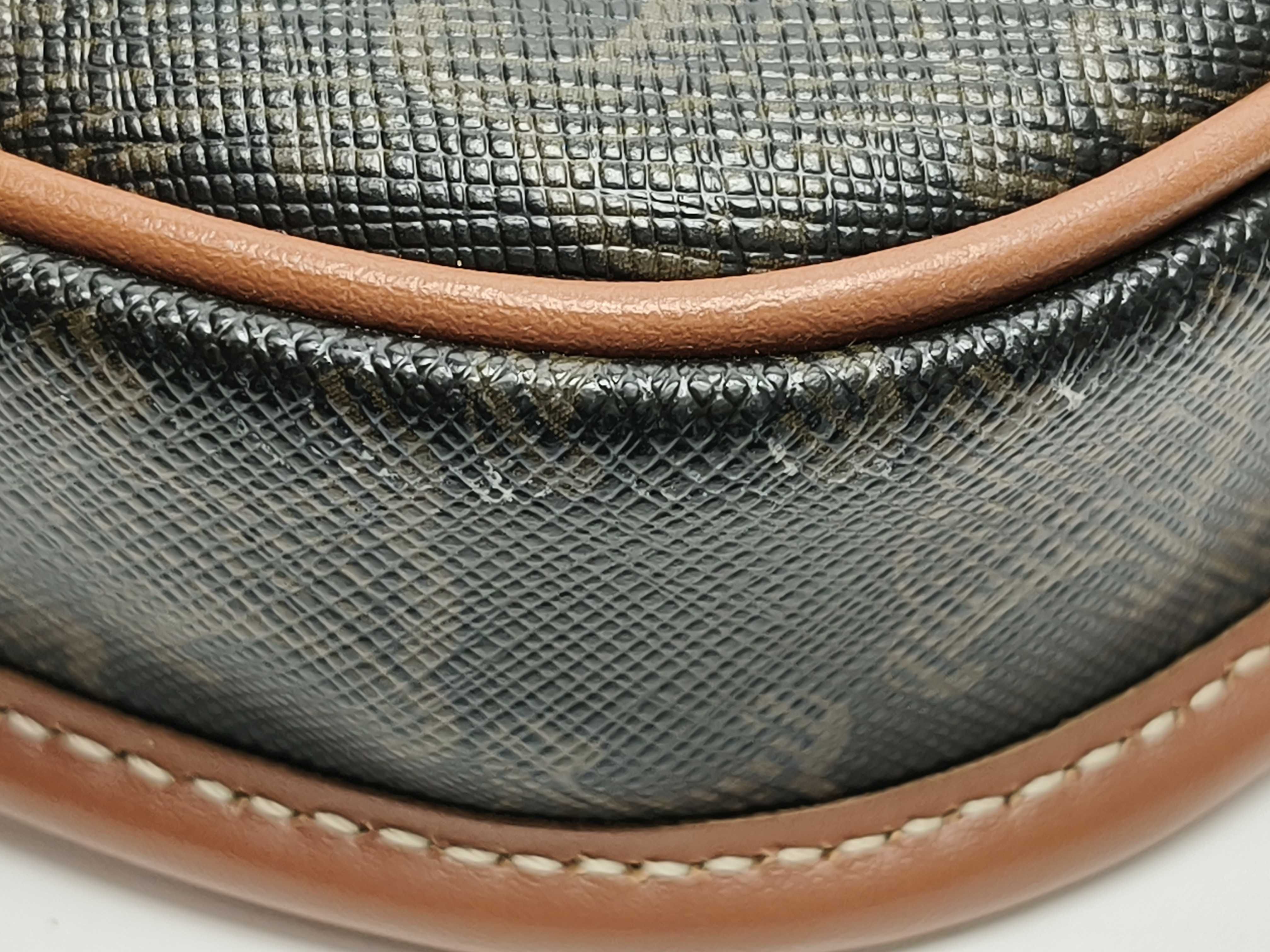 Triomphe PVC x Leather Mini Buzas Shoulder Bag — view 6