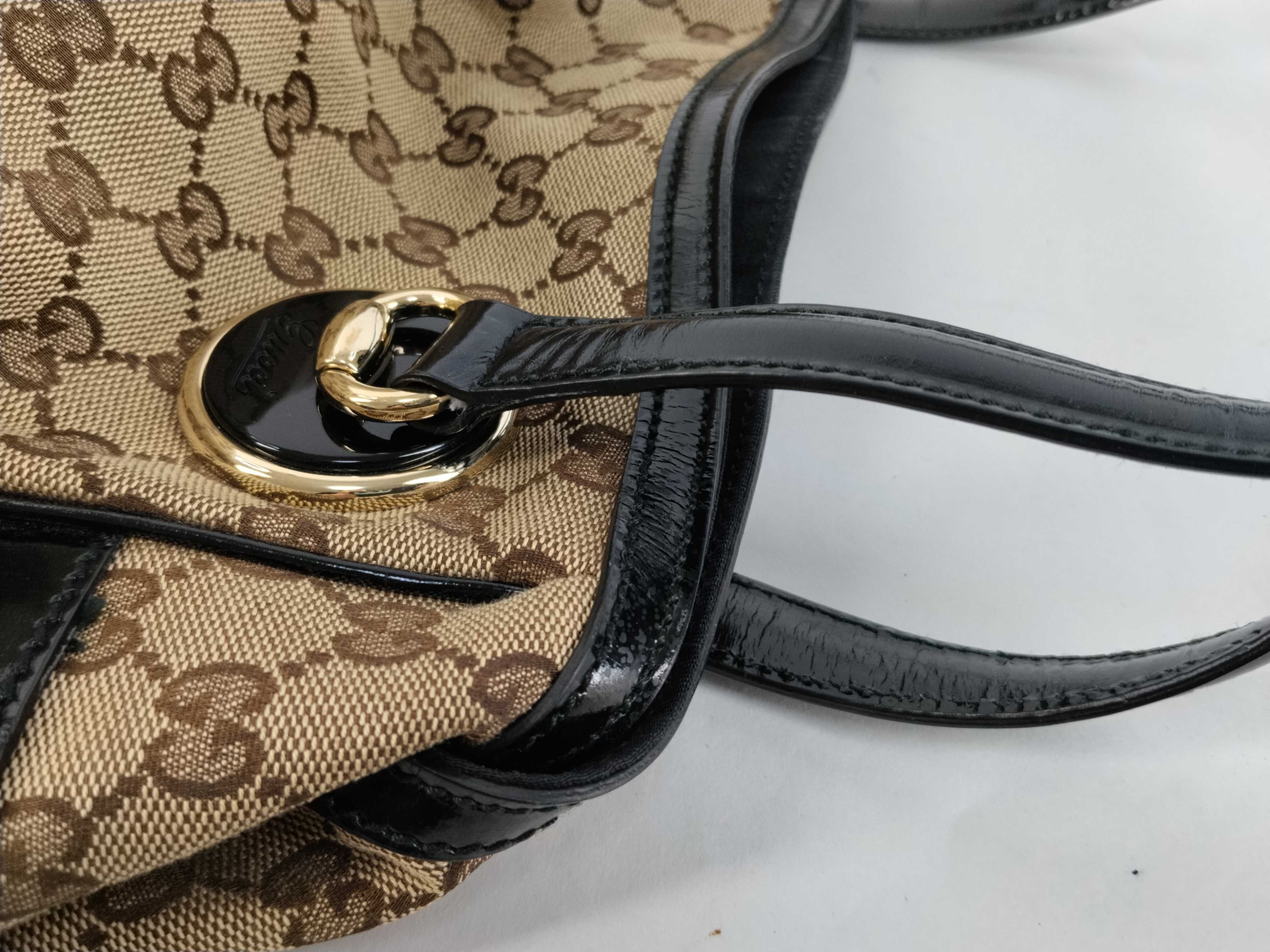 GG Canvas Tote Bag (203528) - Beige x Black — view 5