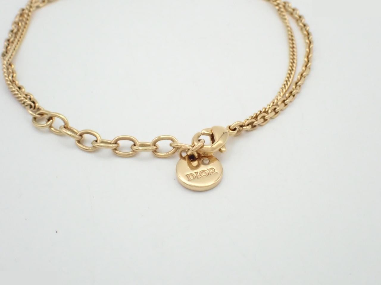 CD Bracelet, Star Design, Rhinestones, Gold, Wrist Circumference Approx. 14.5-18cm — view 3