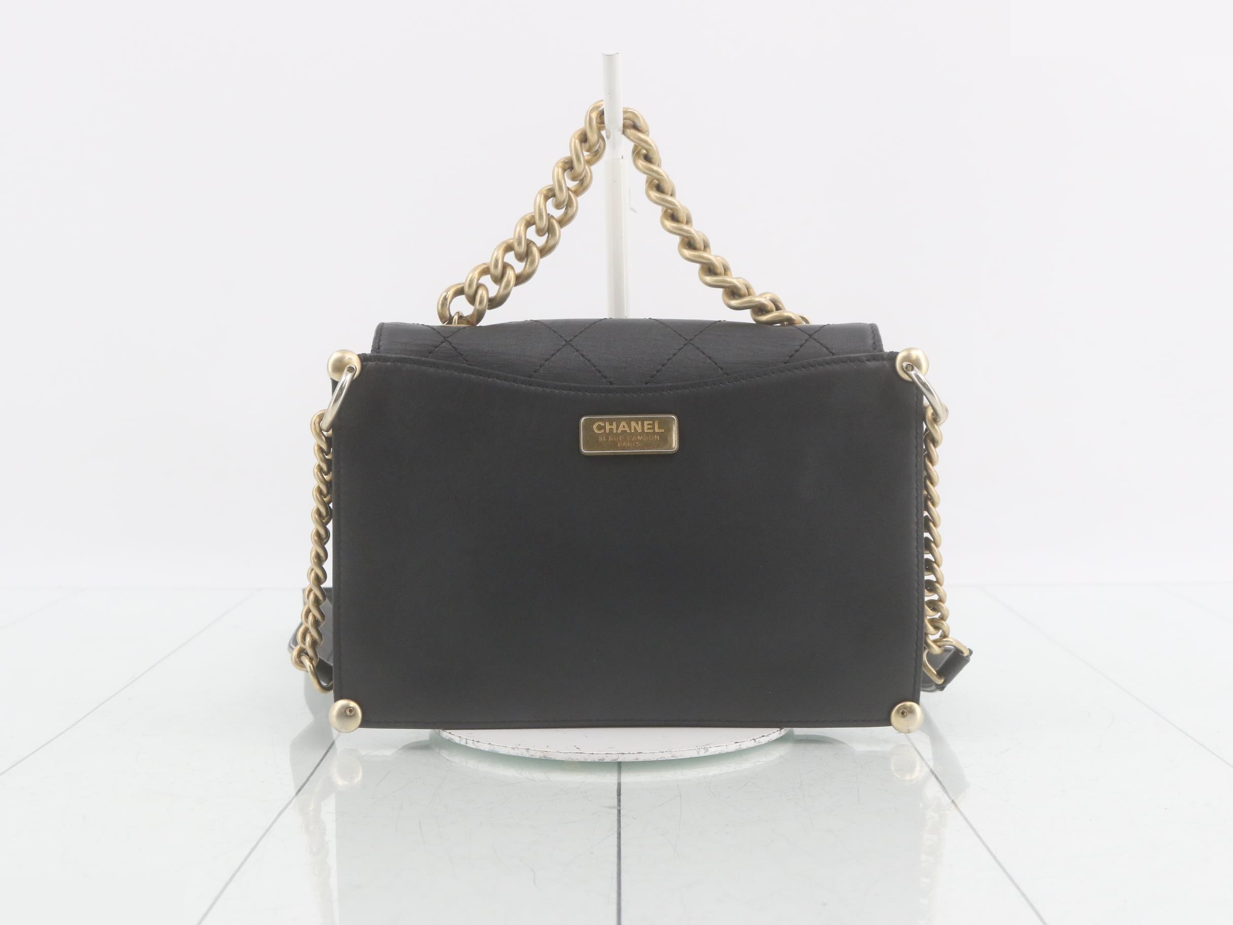 Matelassé Leather 2-Way Chain Handbag — view 2