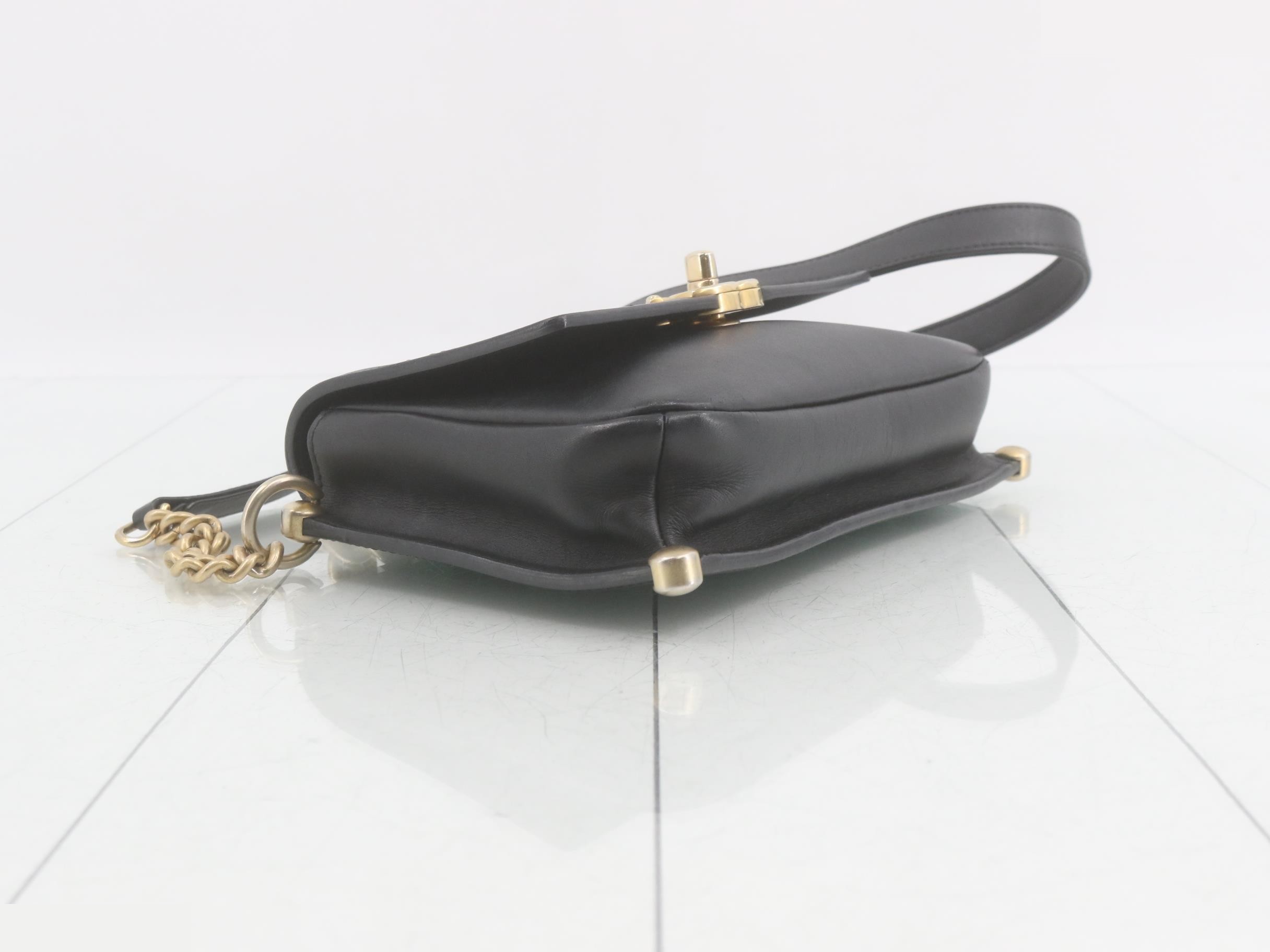 Matelassé Leather 2-Way Chain Handbag — view 5