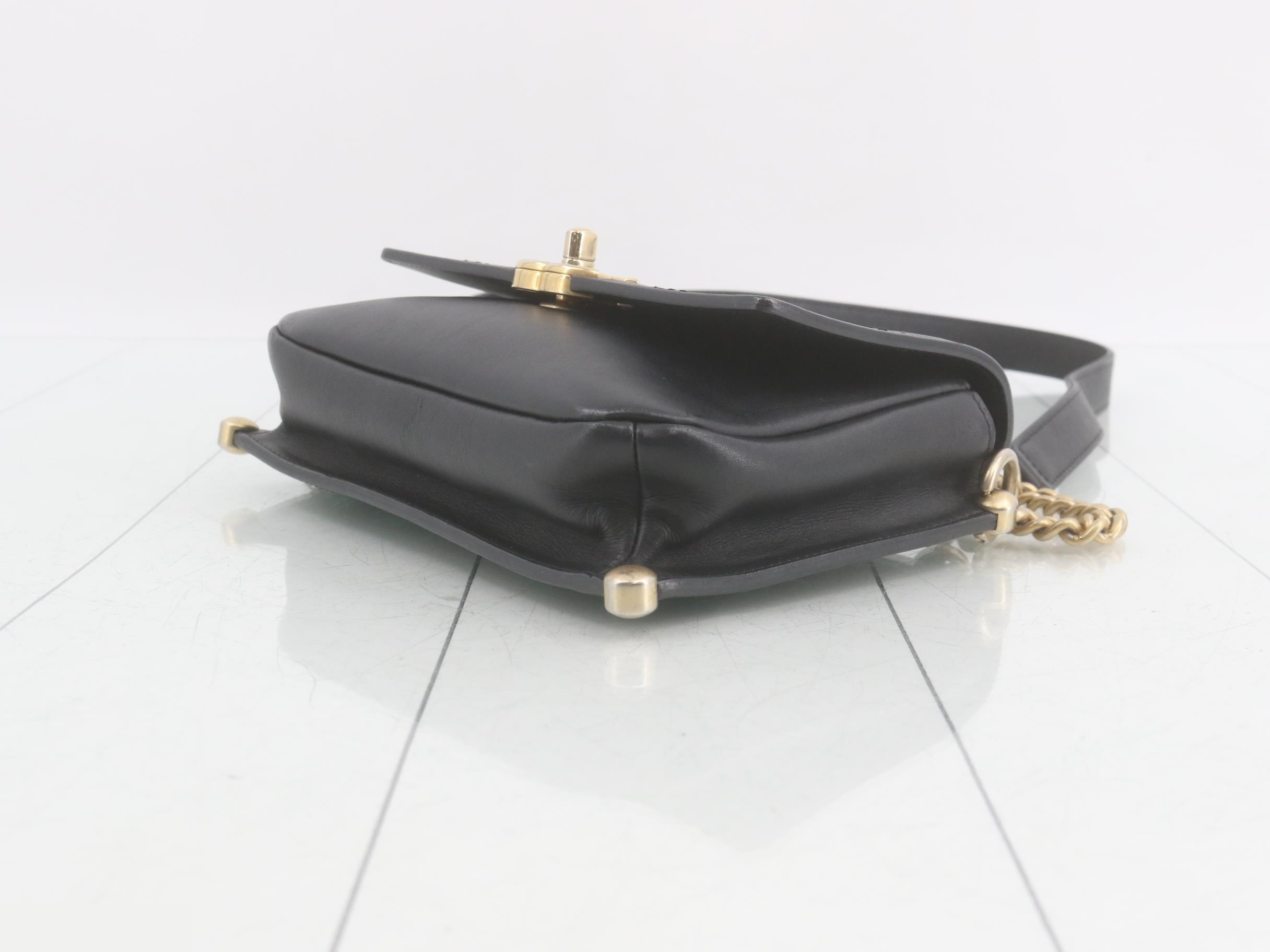 Matelassé Leather 2-Way Chain Handbag — view 6