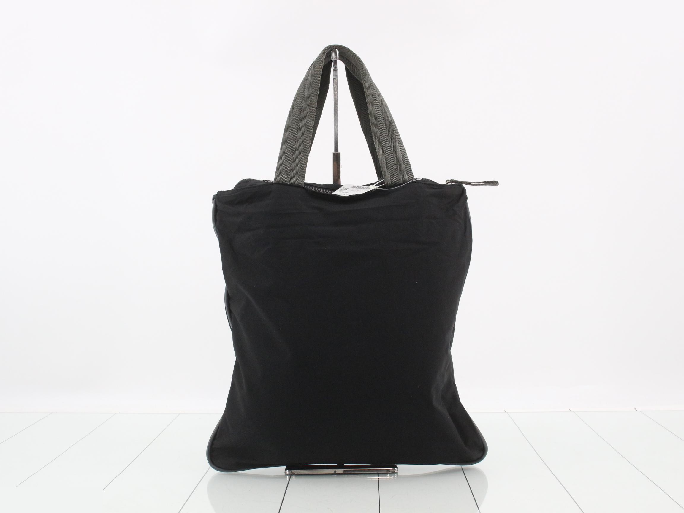 Nylon handbag, model 4VA070, black — view 2