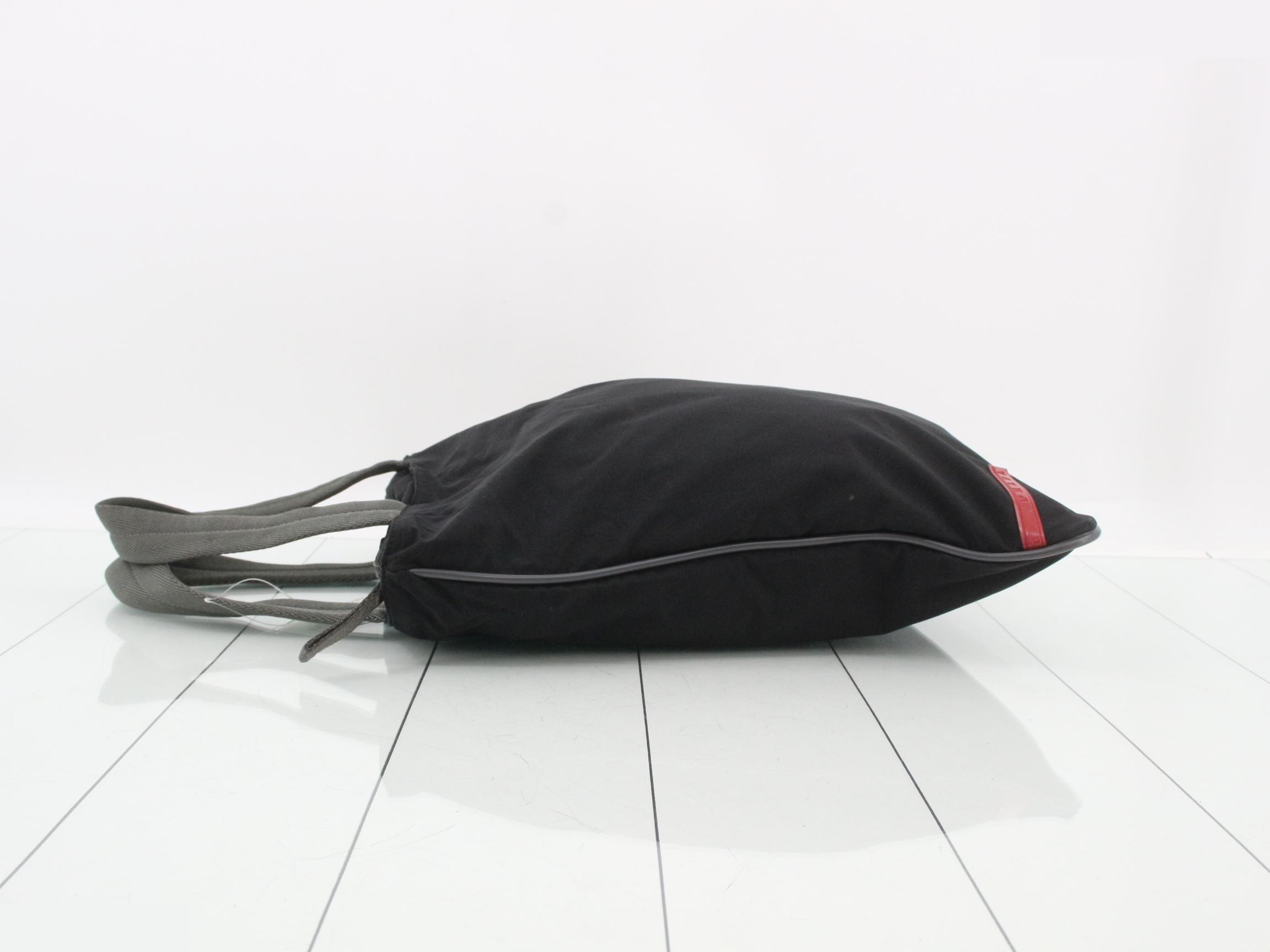 Nylon handbag, model 4VA070, black — view 4