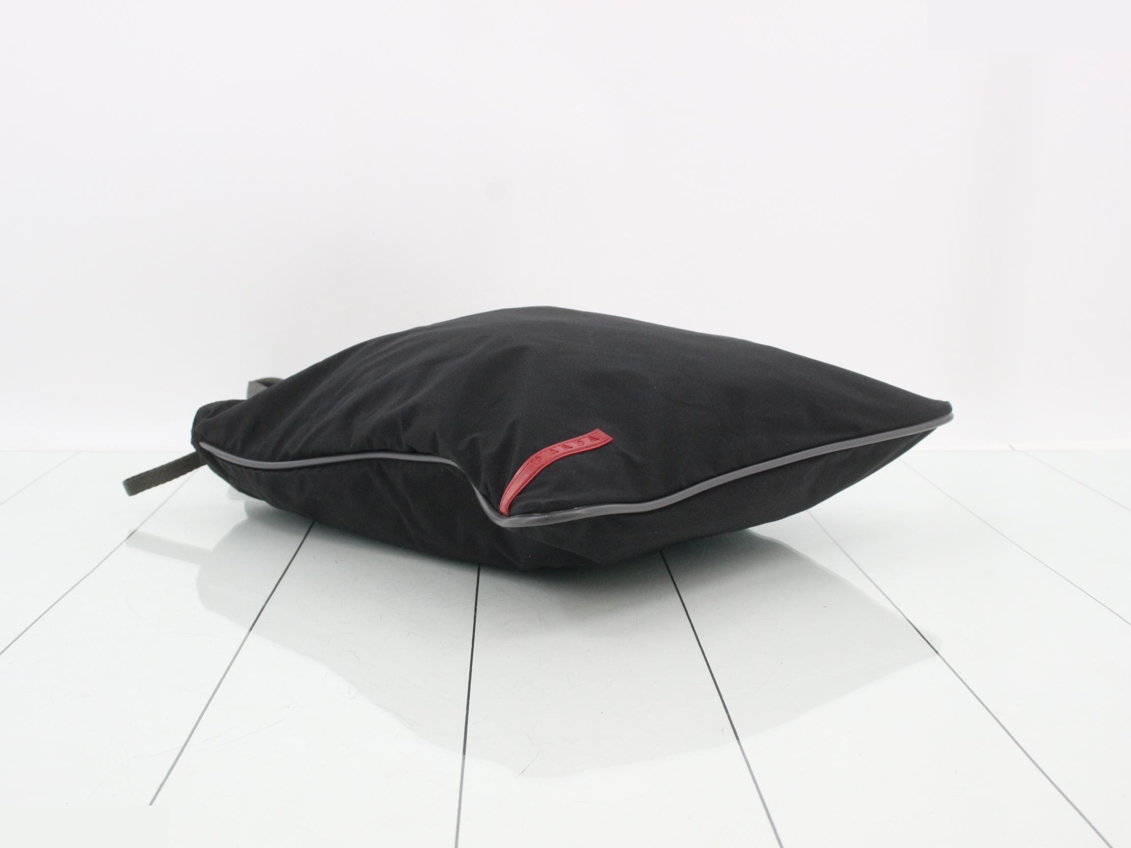 Nylon handbag, model 4VA070, black — view 5