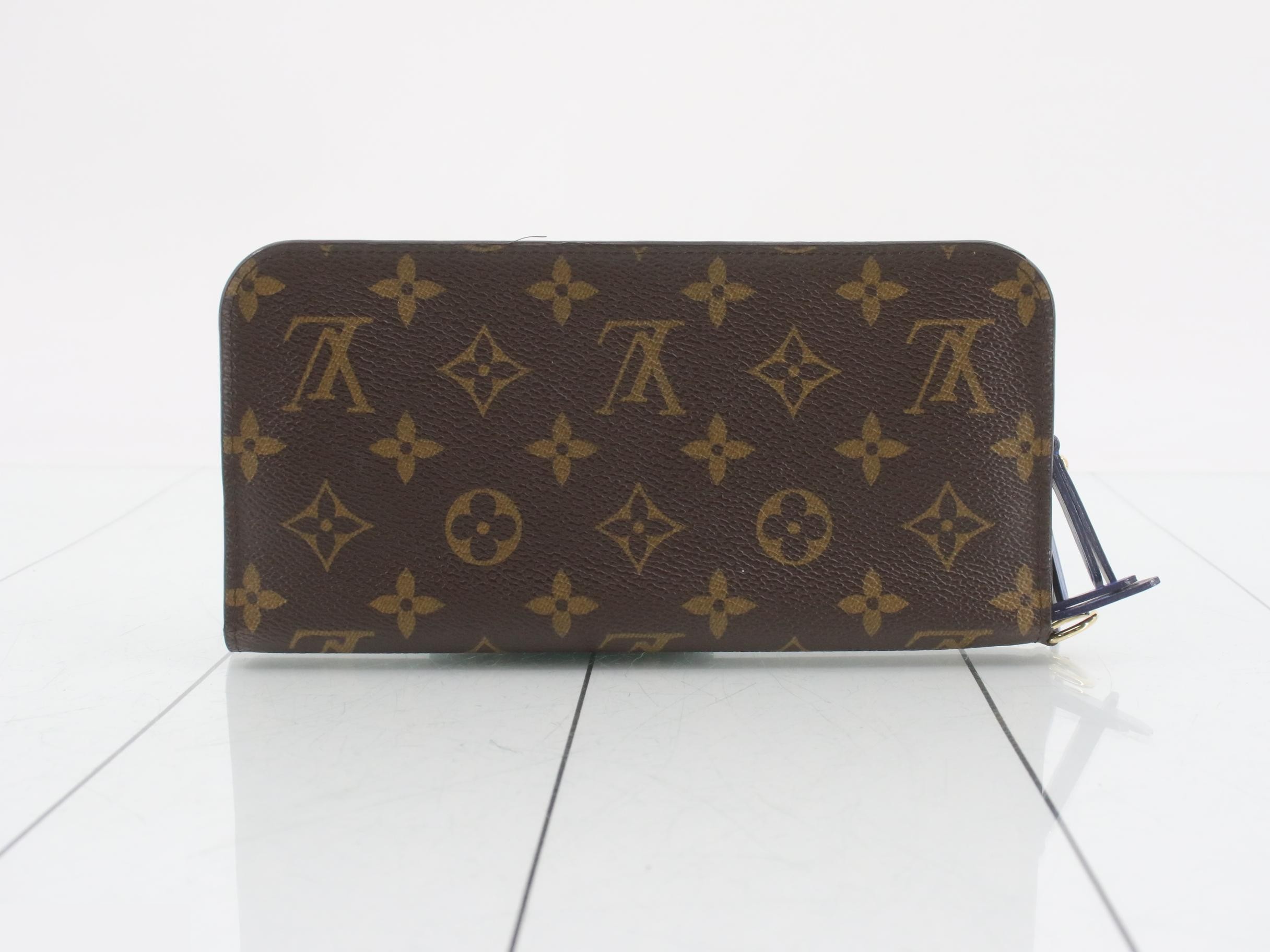 Ikat Flower Portefeuille Insolite Grand Blue Bi-fold Long Wallet — view 2