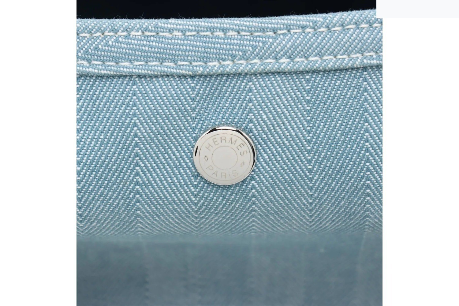 Valparaiso GM Toile Chevron Leather Tote Bag — view 11