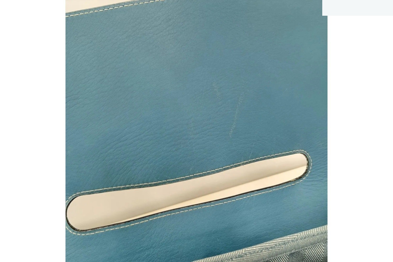Valparaiso GM Toile Chevron Leather Tote Bag — view 12