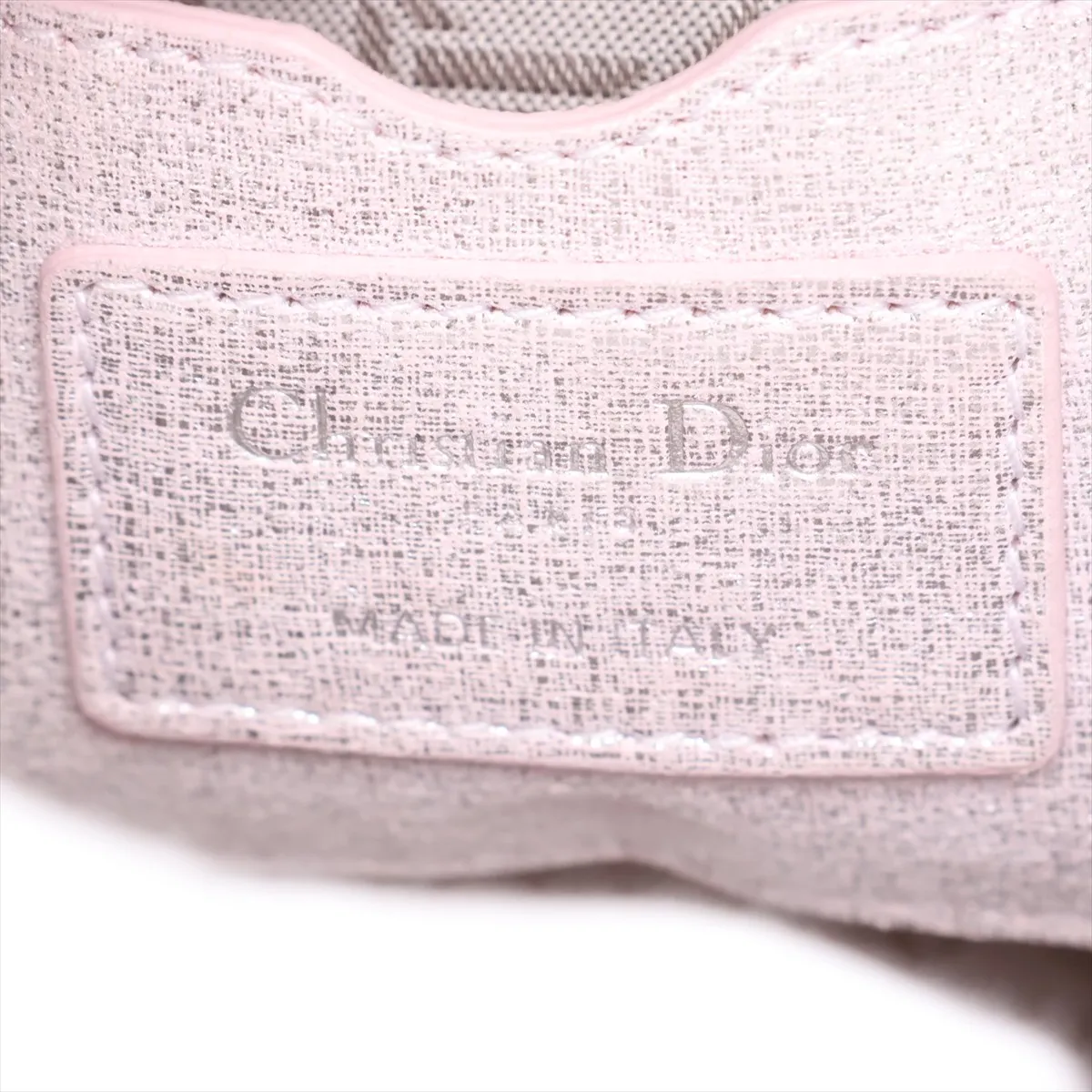 Lady Dior Mini Leather x Jewel 2-Way Handbag, Pink Beige — view 10