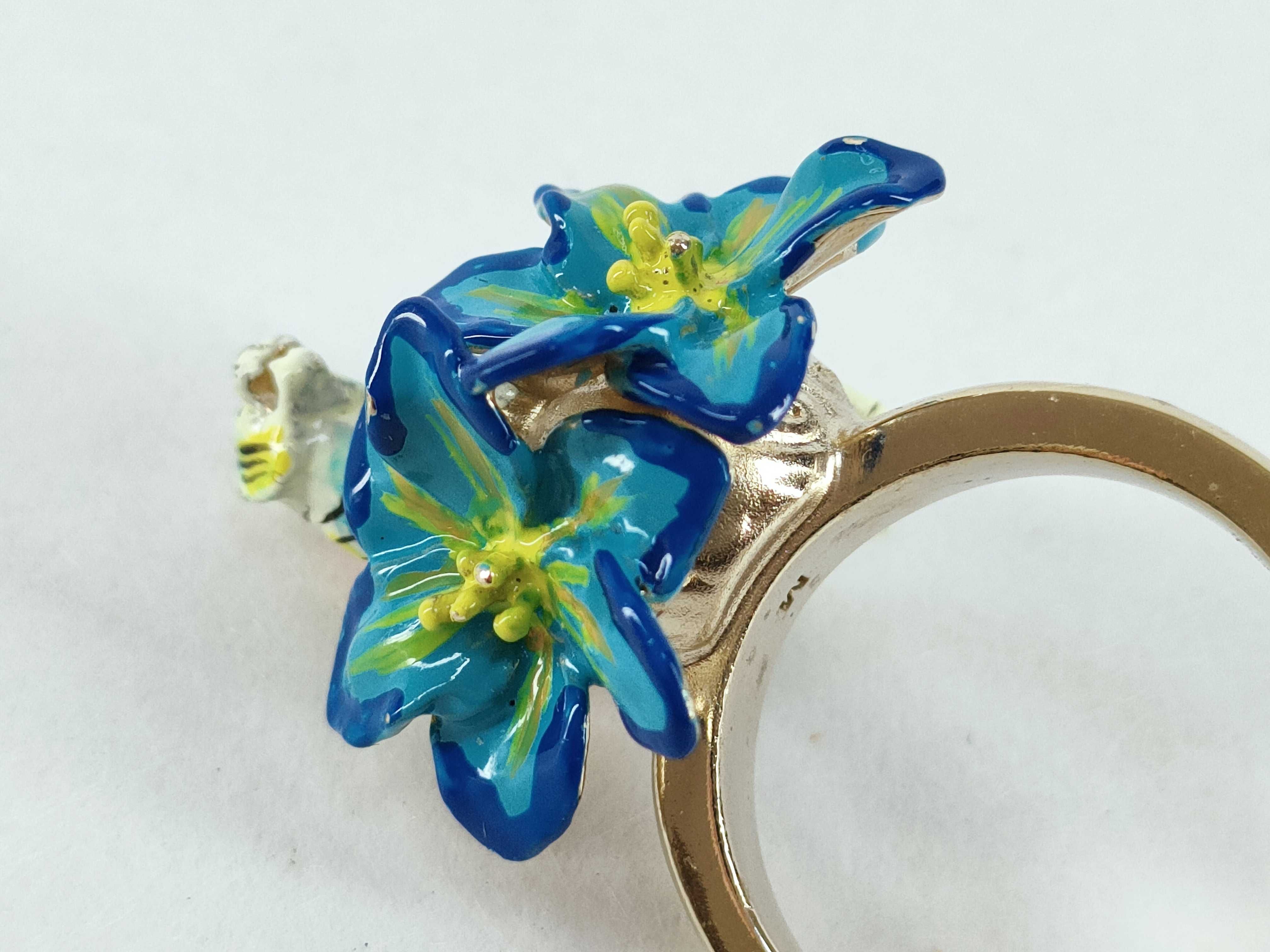 Toile de Jouy Voyage Tiger Flower Ring, Size M — view 9