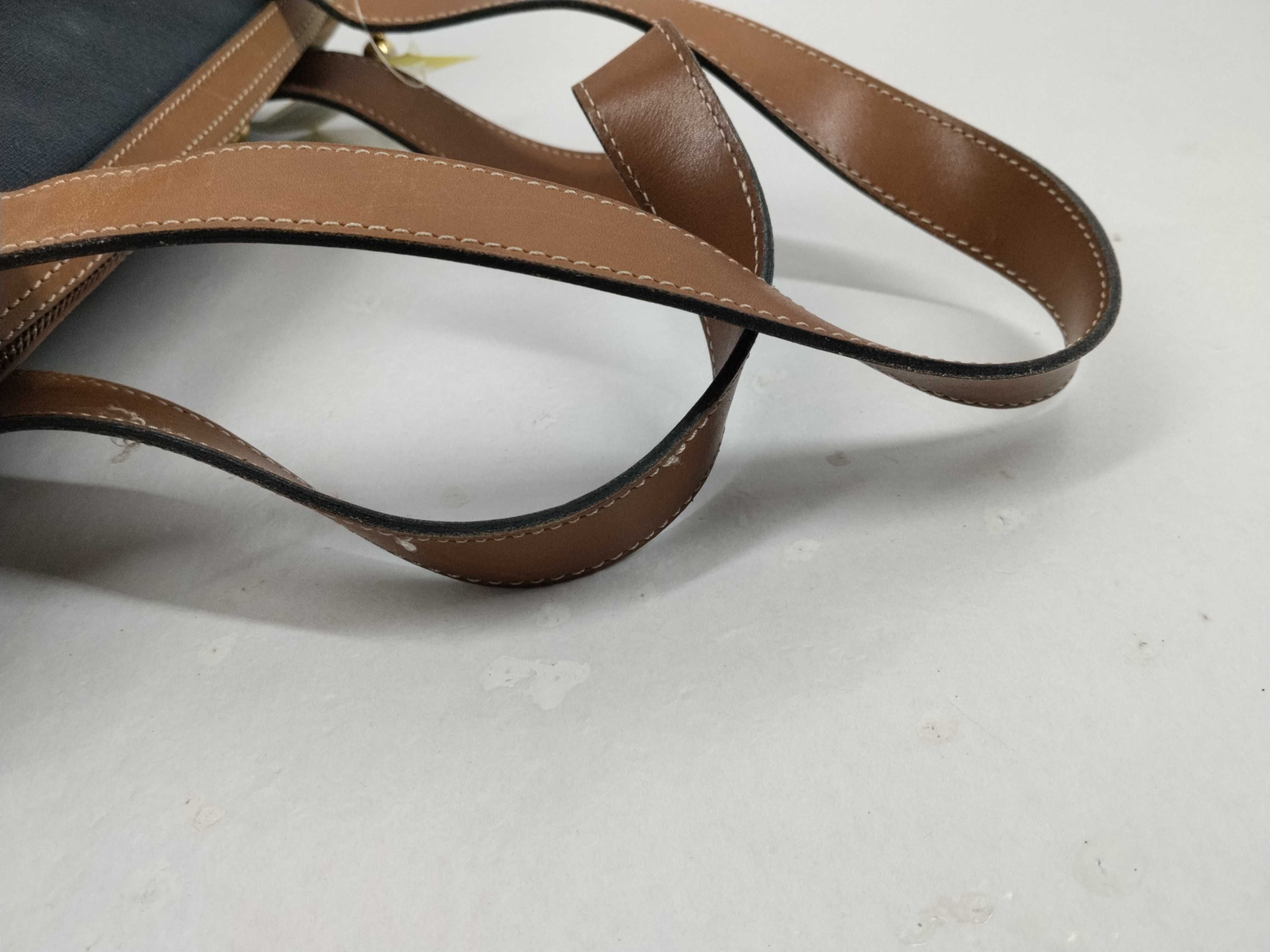 Canvas x Leather Mini Boston Bag — view 7