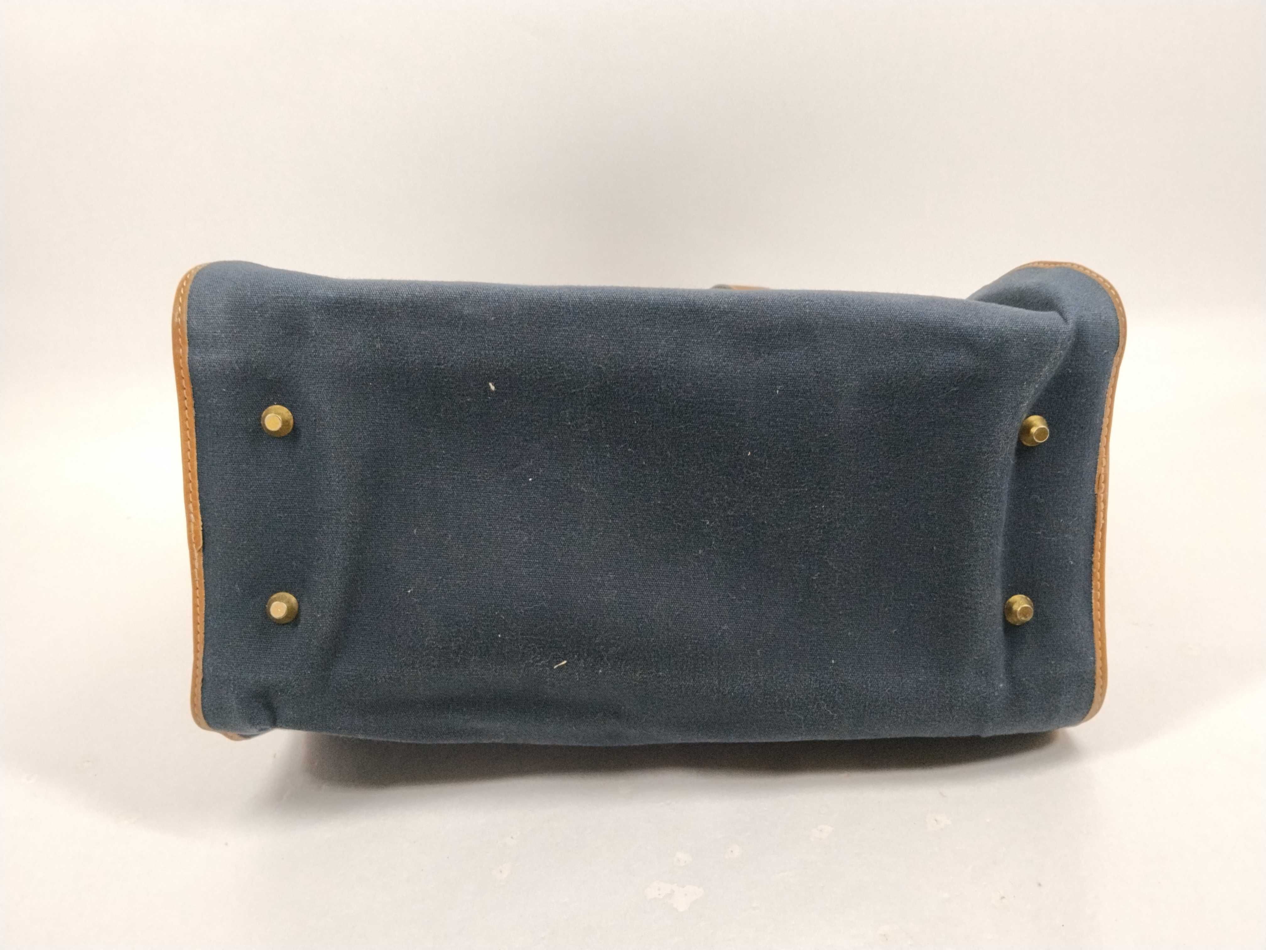 Canvas x Leather Mini Boston Bag — view 9