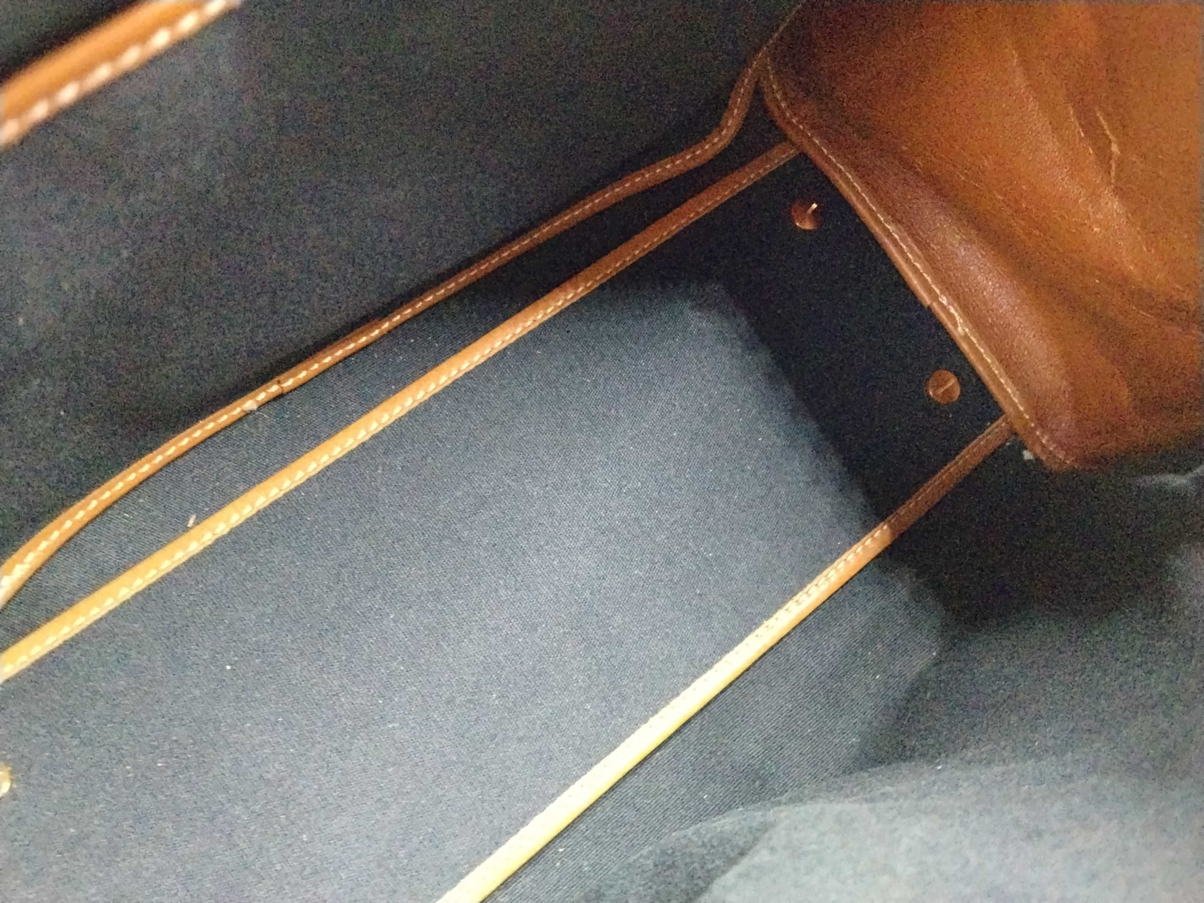 Canvas x Leather Mini Boston Bag — view 10