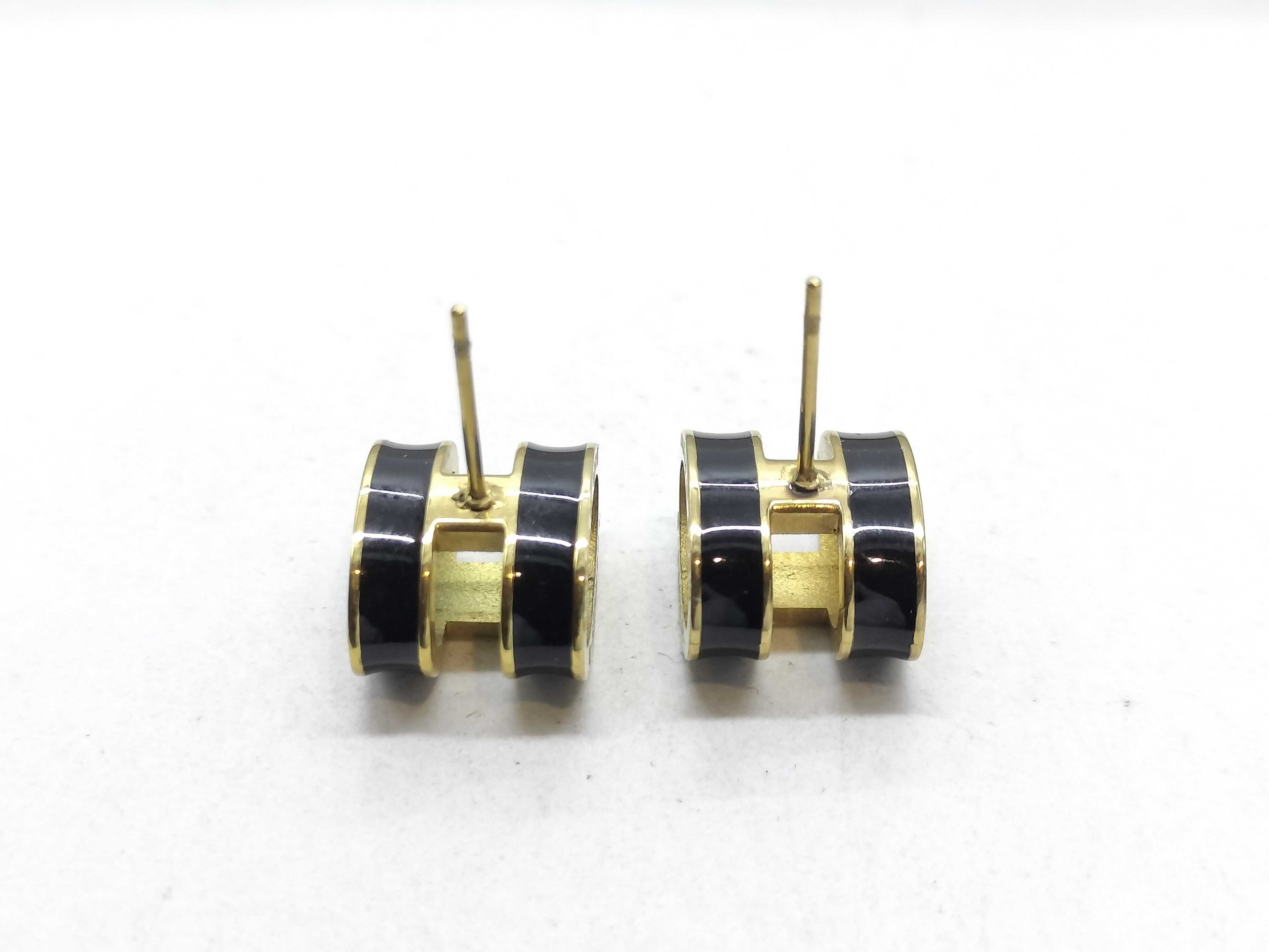 Constance Earrings Gold/Black Earrings — view 5
