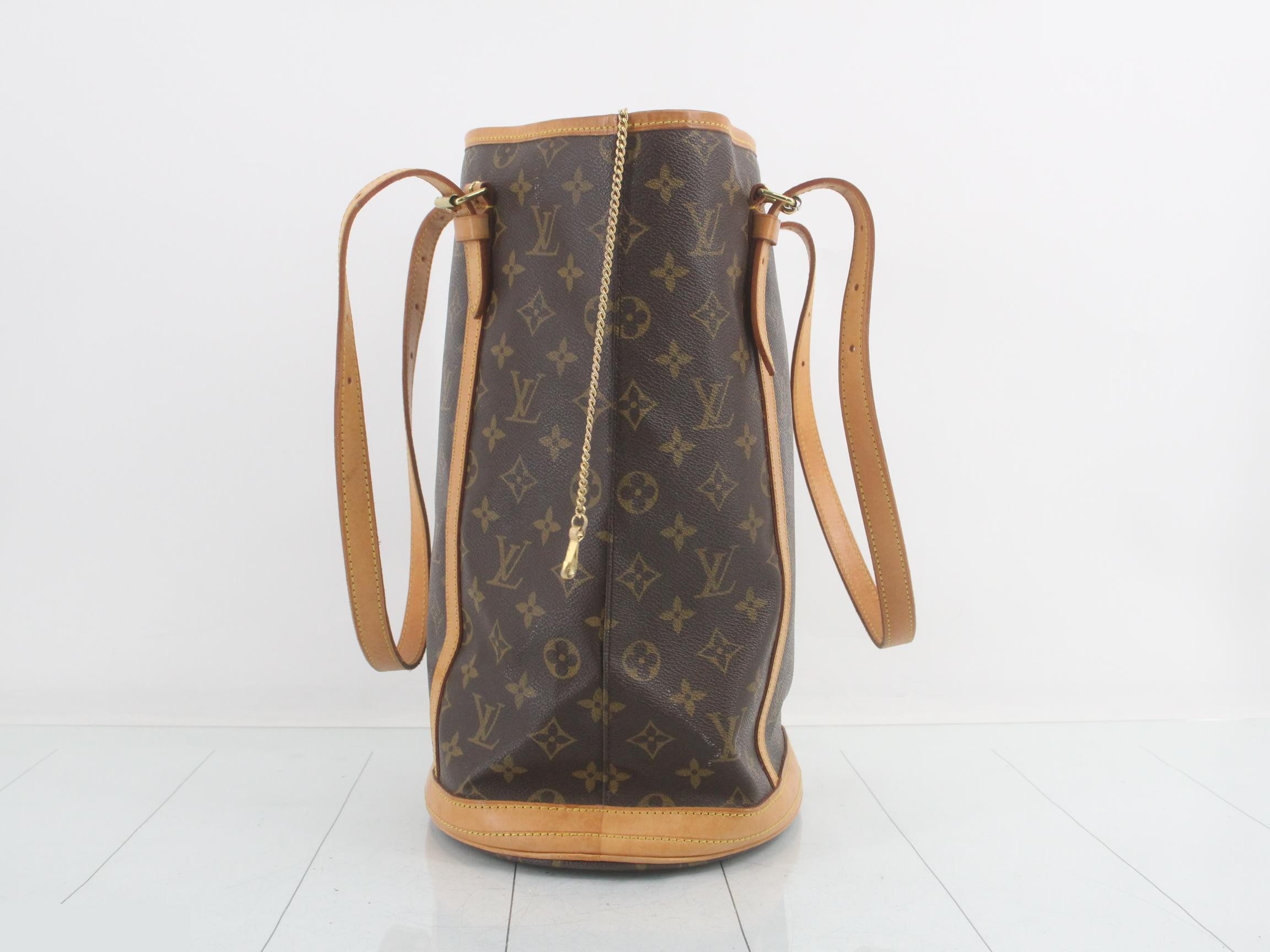 Monogram Bucket GM Tote Bag with Pouch — view 4