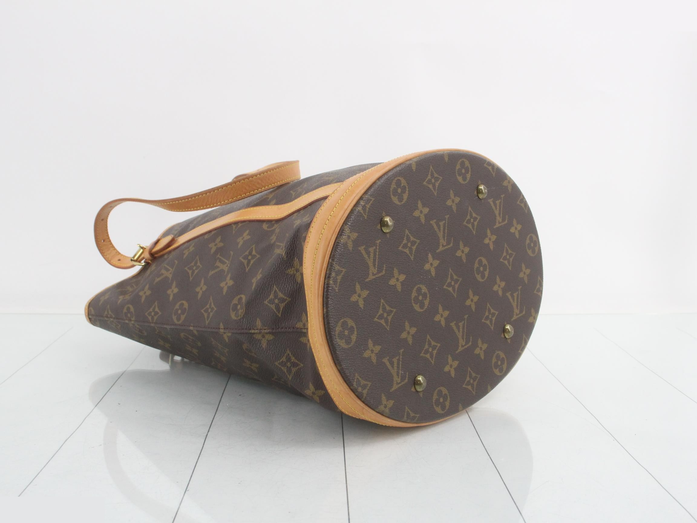 Monogram Bucket GM Tote Bag with Pouch — view 5