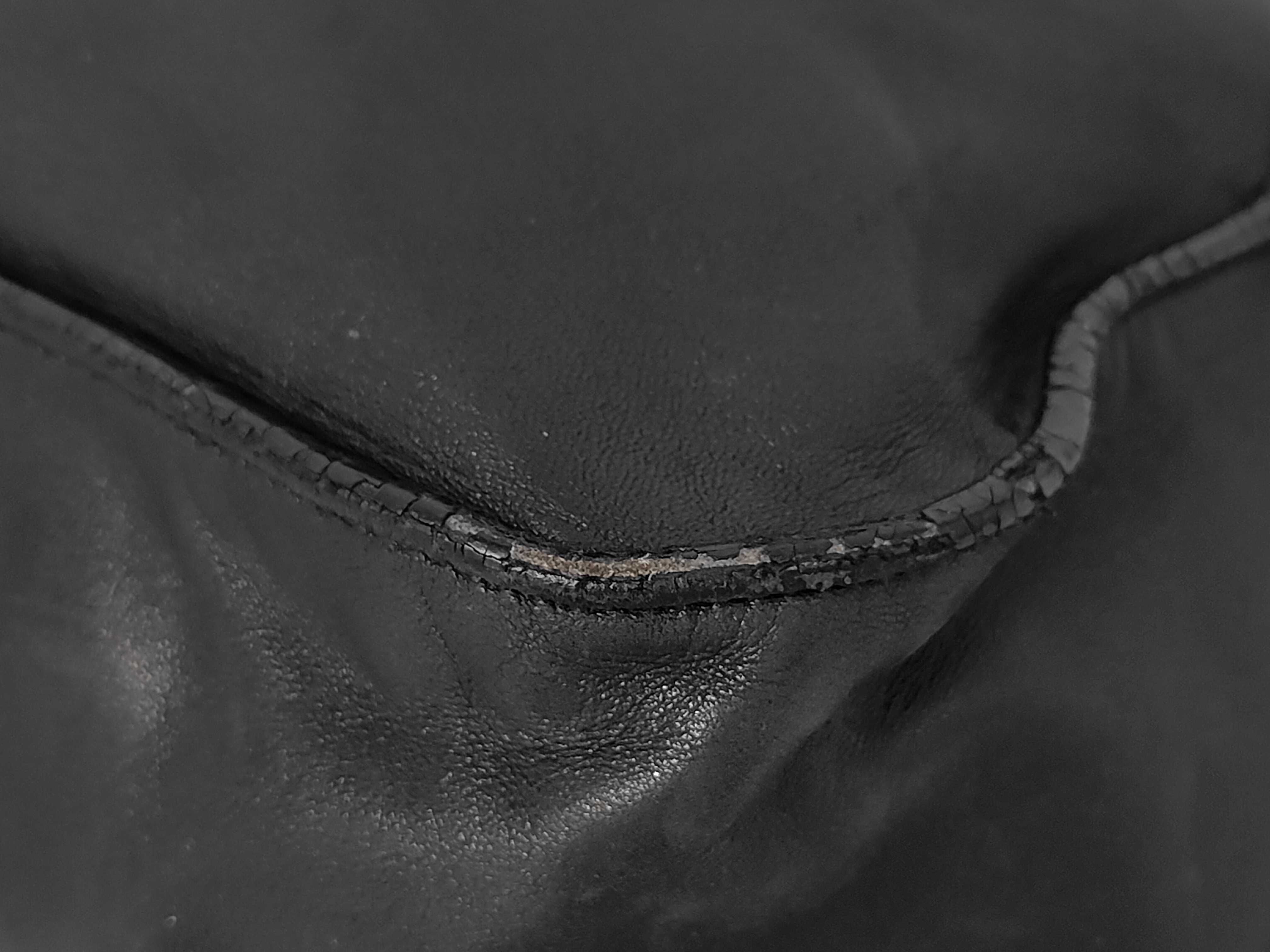 Leather Shoulder Bag 2-way Black Handbag — view 6