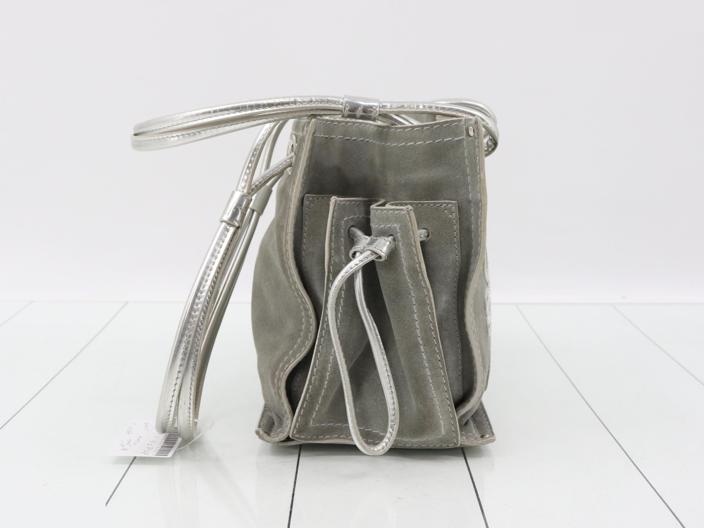 Anagram Suede Handbag — view 4