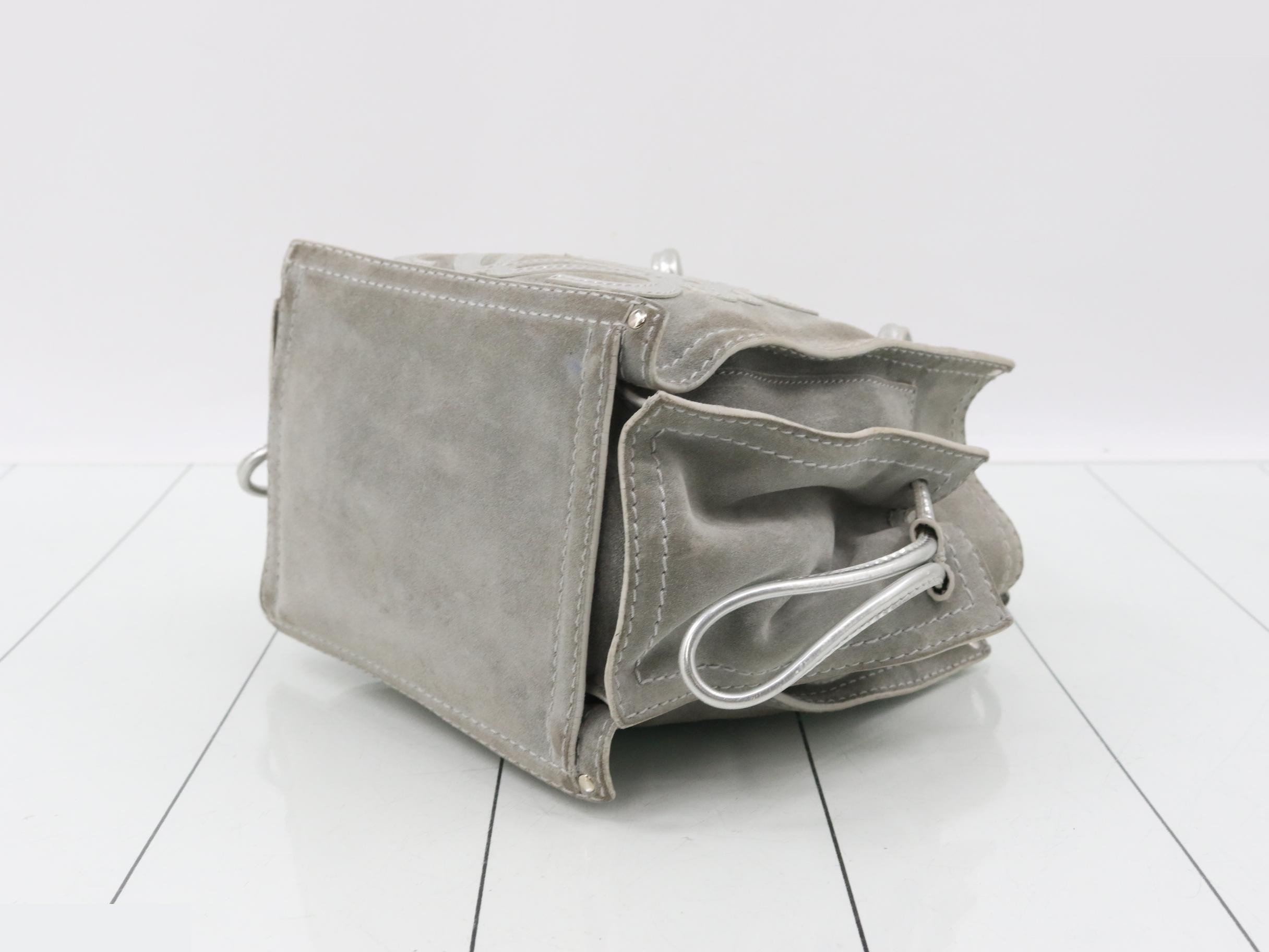 Anagram Suede Handbag — view 6