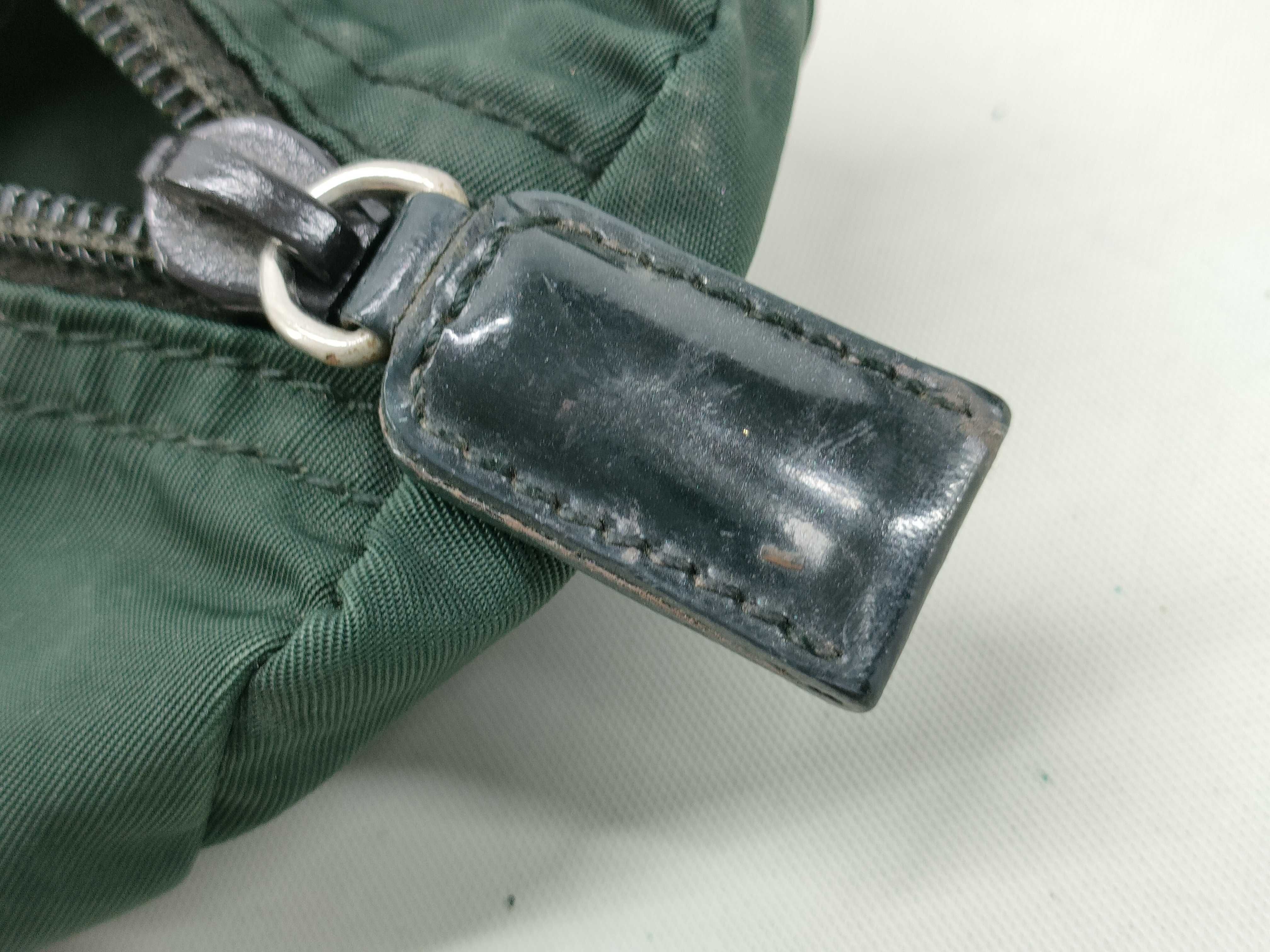 Nylon Pouch, Green, White Tag (Item No. 104), with Card Slot, Wallet — view 13