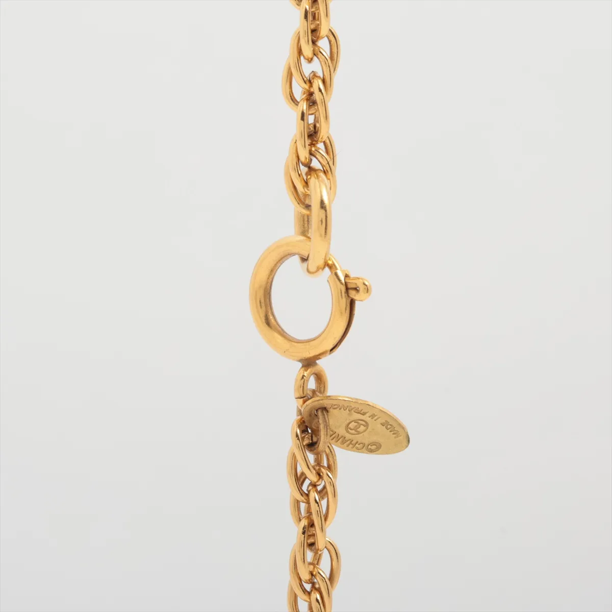 Coco Mark Necklace, GP Gold. Shows — view 3