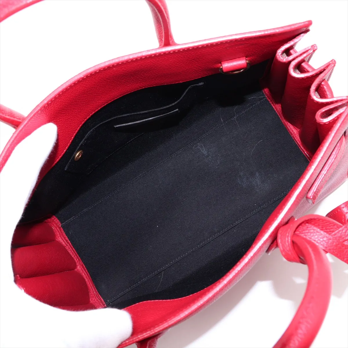 Baby Sac de Jour 398710 Leather 2-Way Handbag Red — view 8