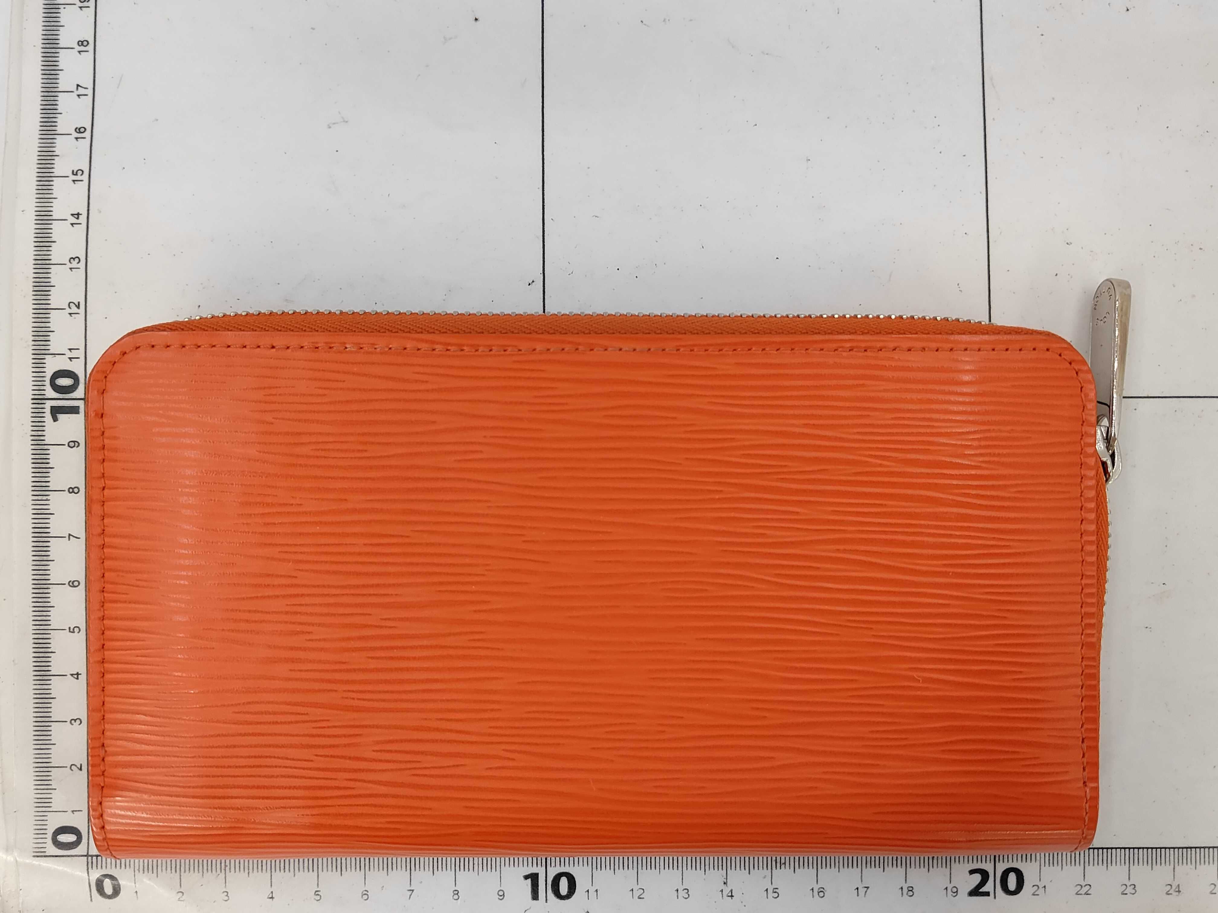 Epi Zippy Orange Epi Calfskin Long Wallet — view 2
