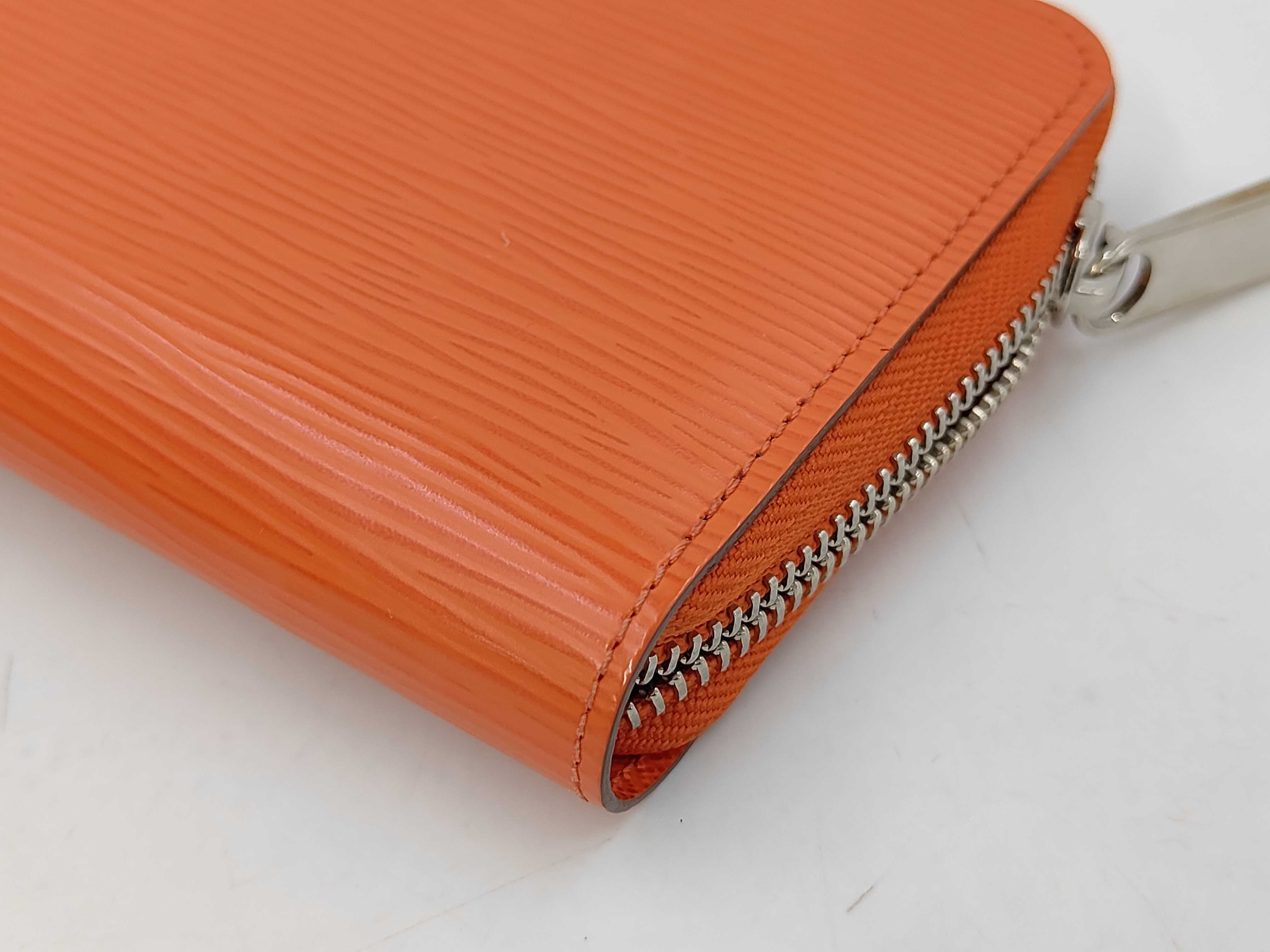 Epi Zippy Orange Epi Calfskin Long Wallet — view 3