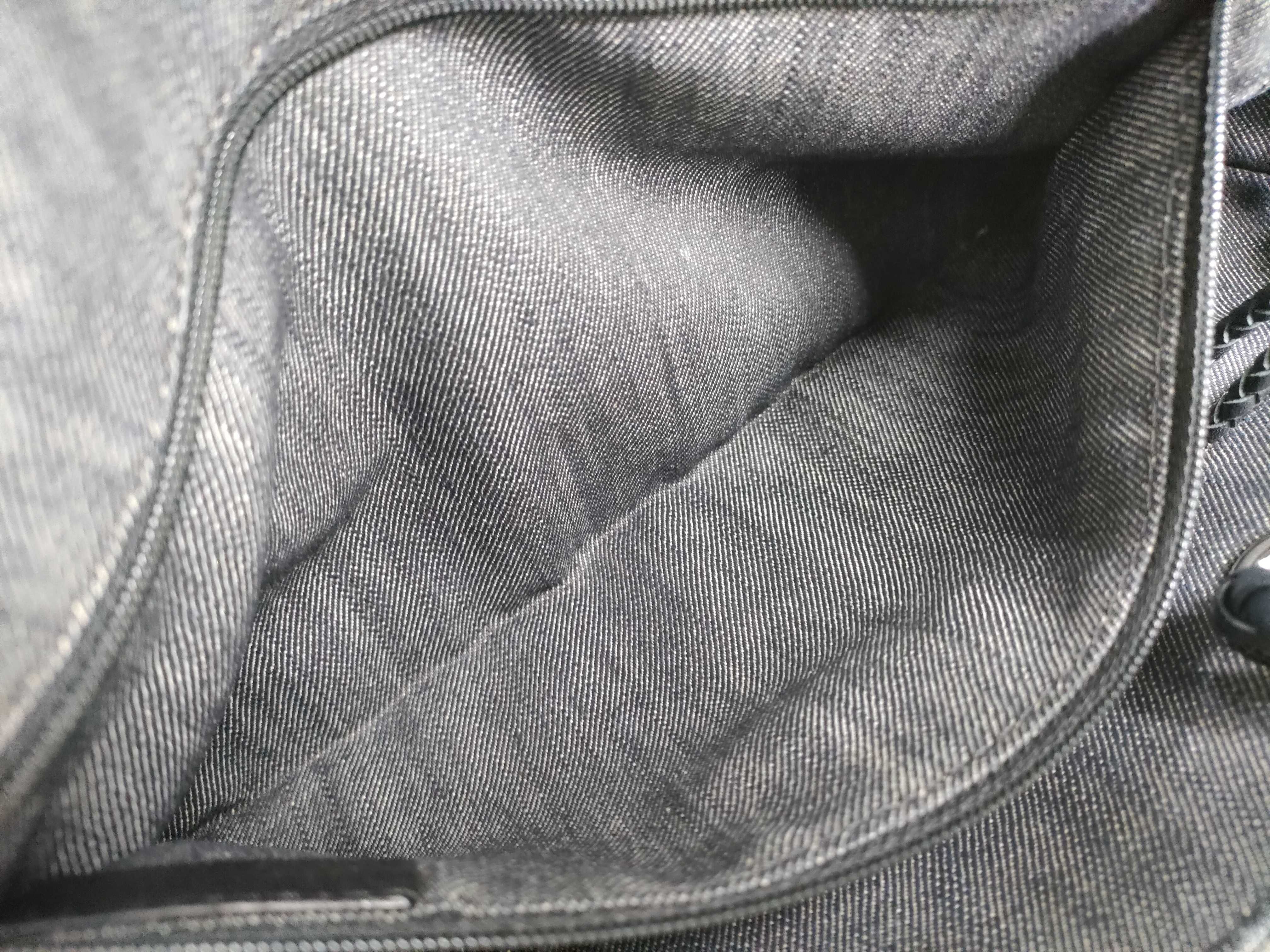 denim shopper tote handbag — view 9