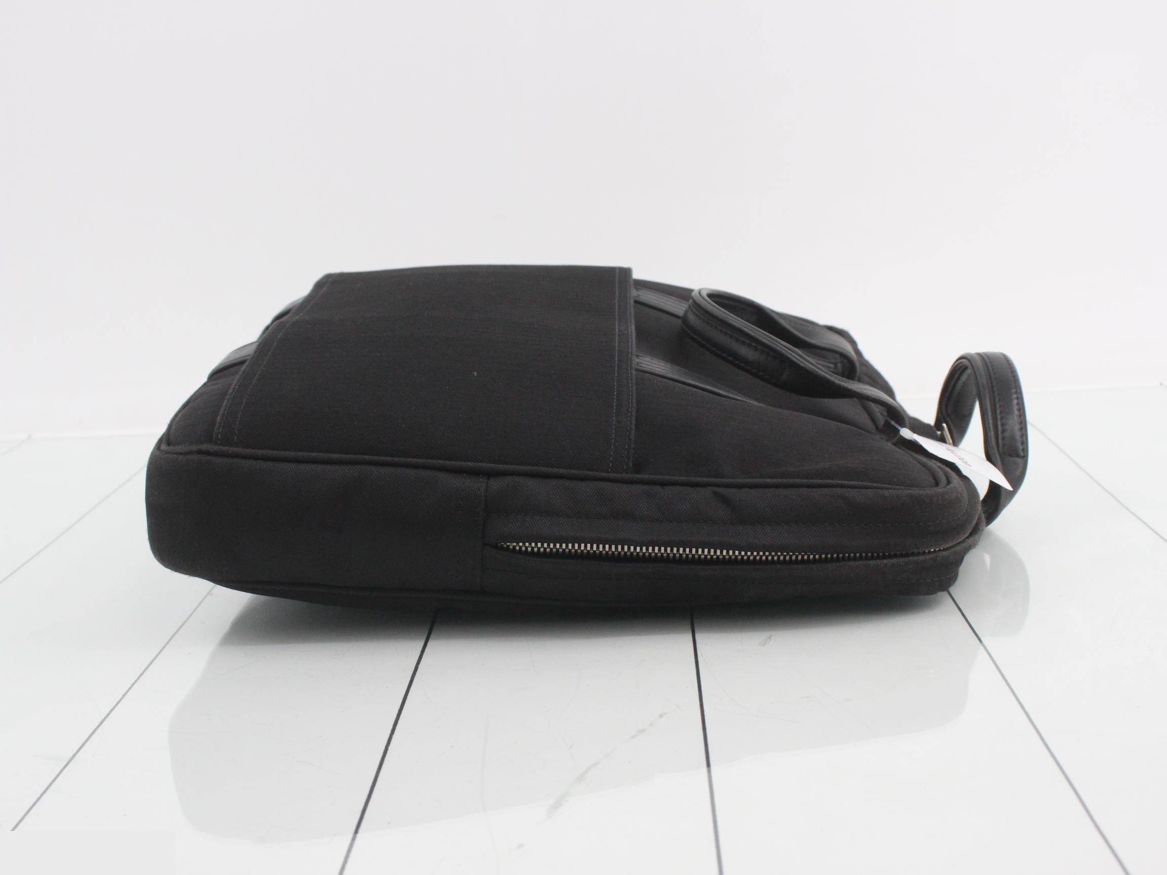 Acapulco Odinateur 2-Way Toile Chevron Black S-type hardware W36cm — view 3