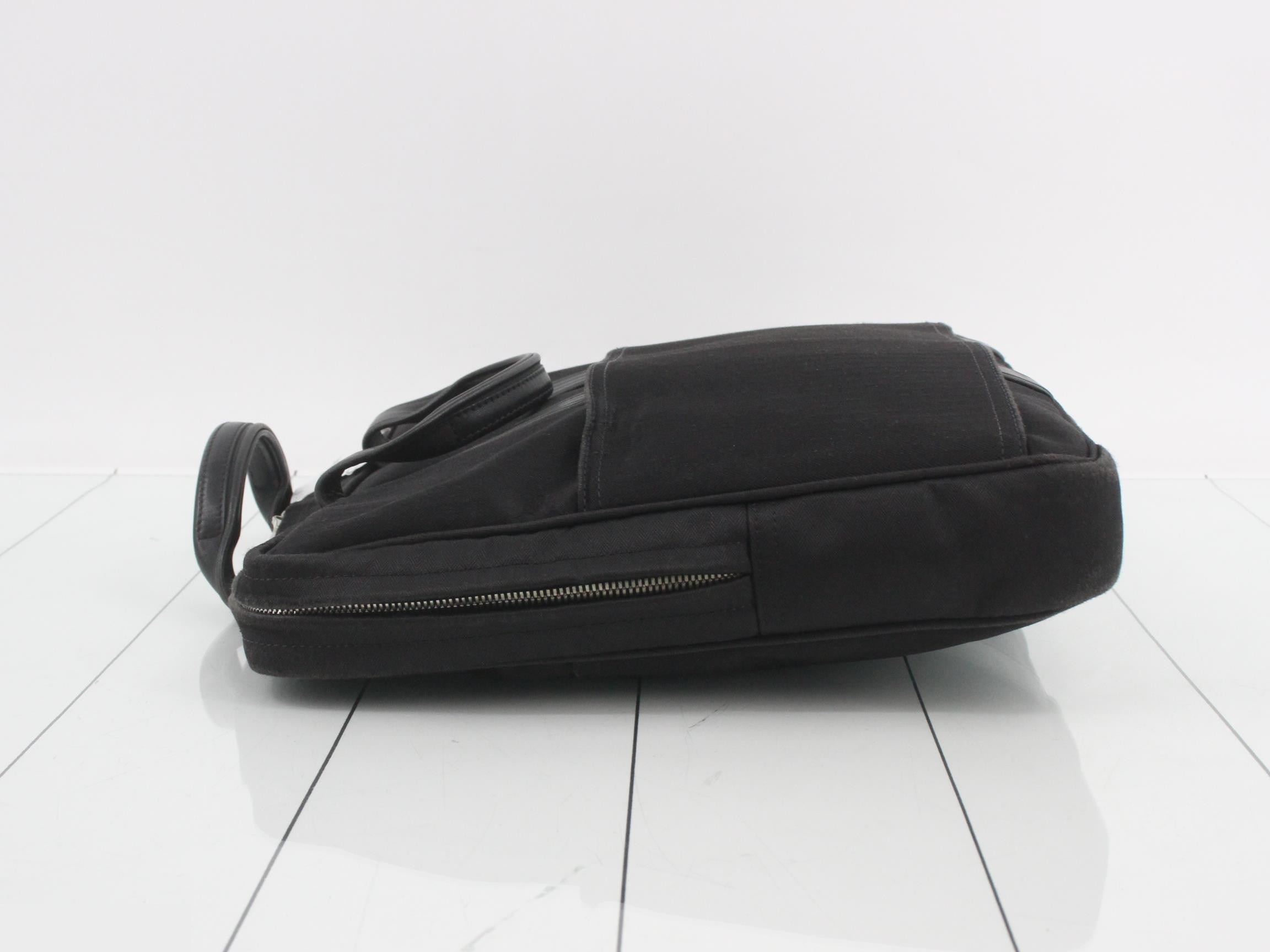 Acapulco Odinateur 2-Way Toile Chevron Black S-type hardware W36cm — view 4